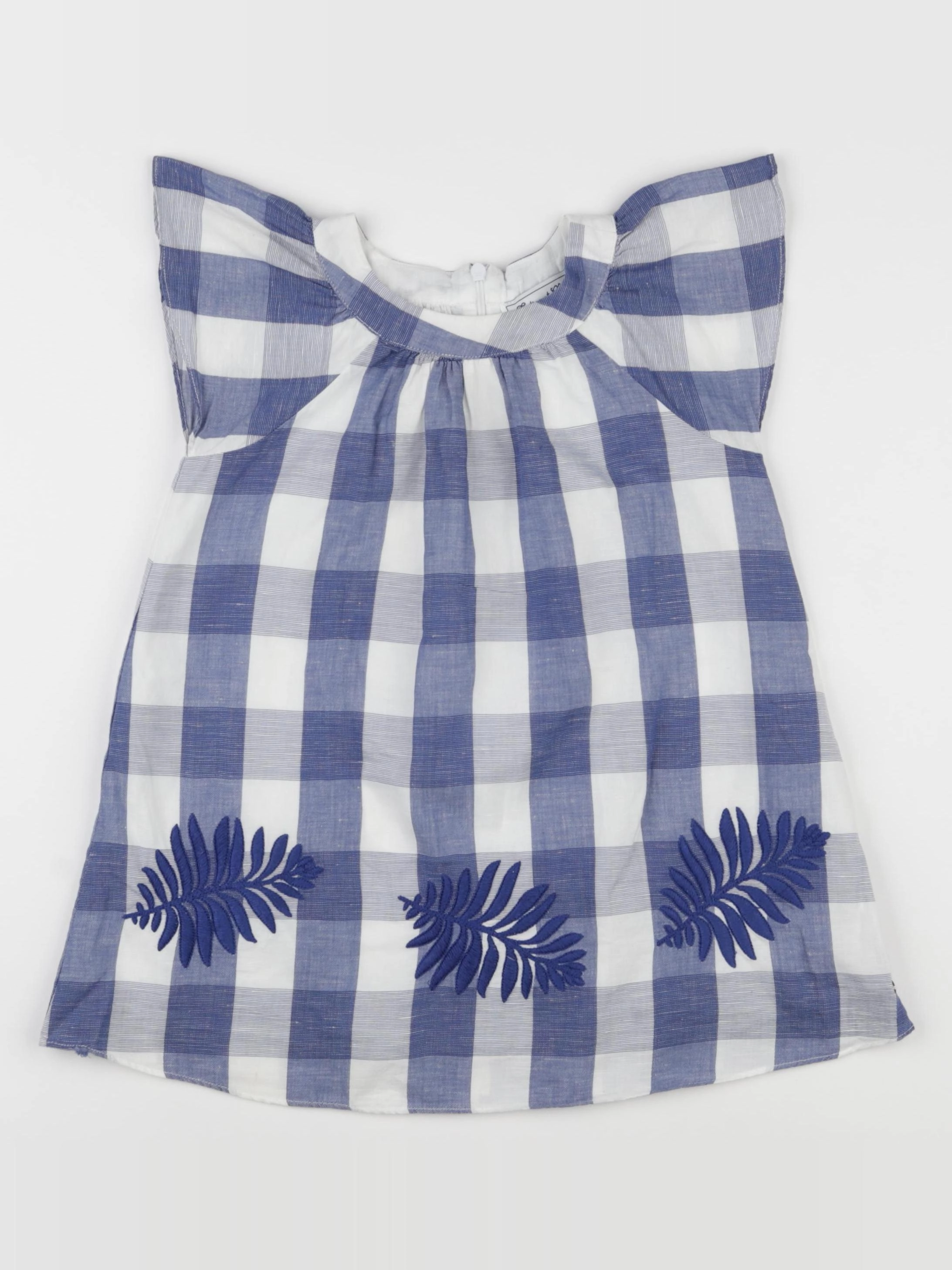 Tartine & Chocolat - robe blanc, bleu - 3 ans