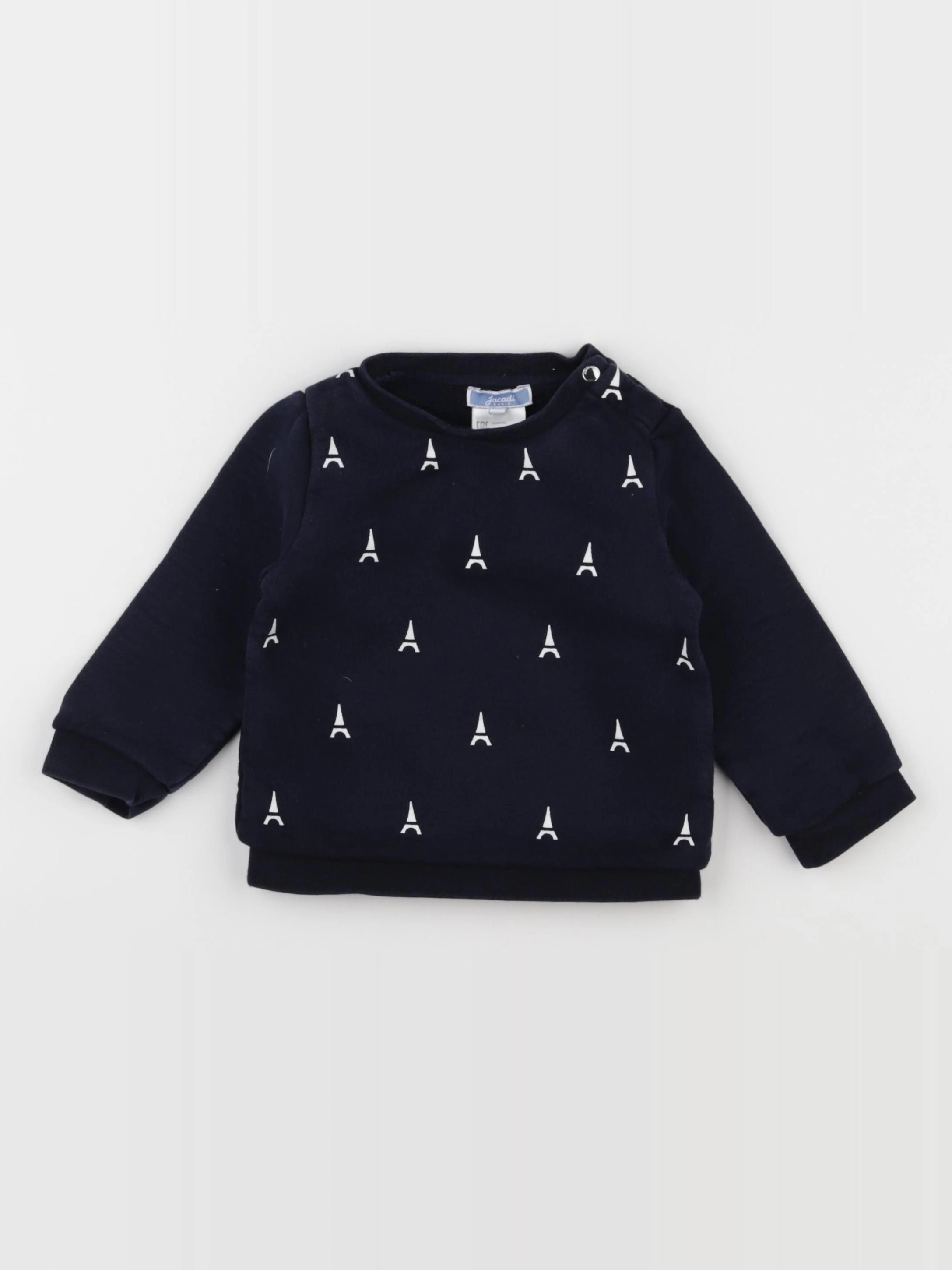 Jacadi - sweat bleu - 18 mois