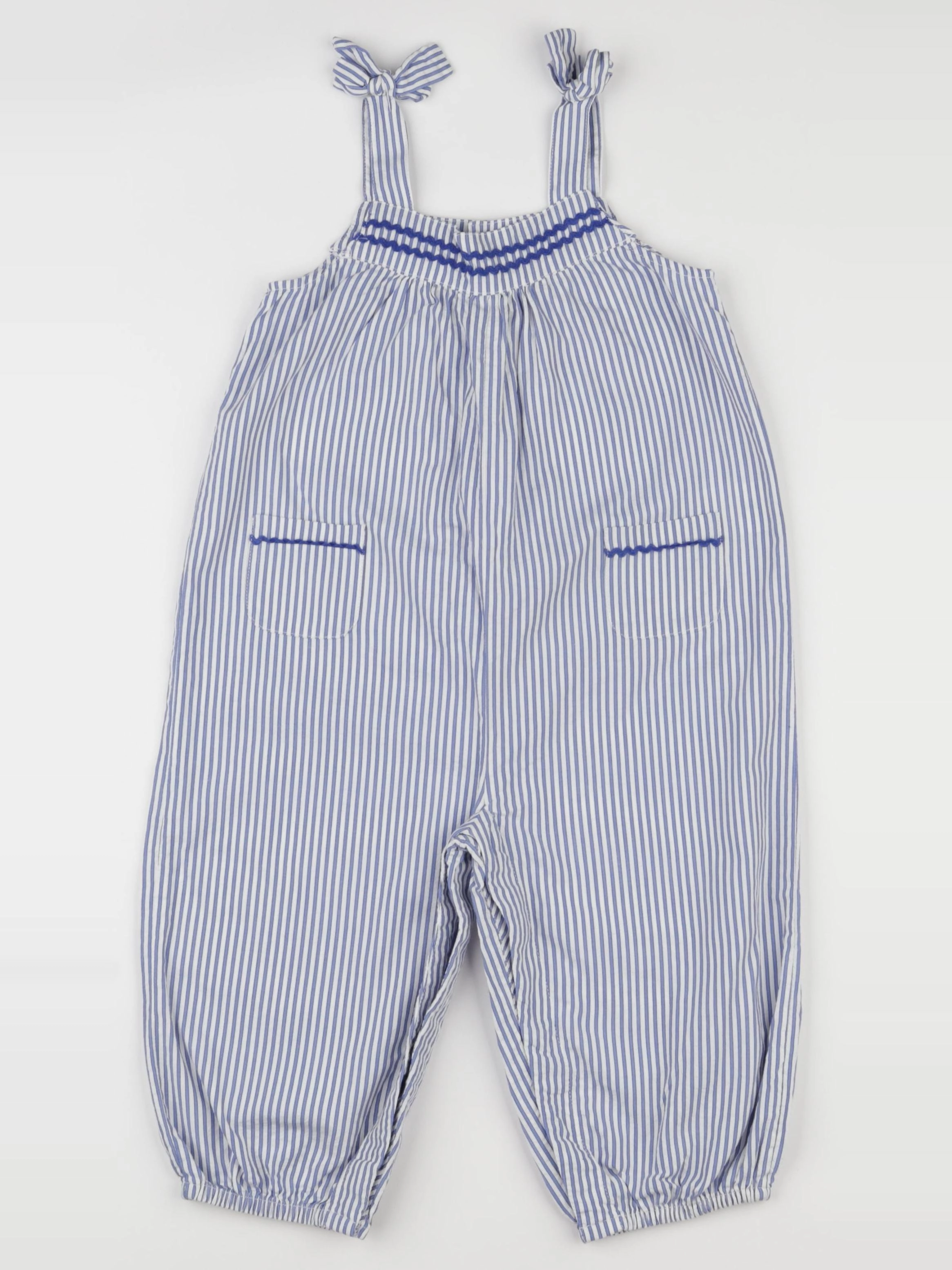 Jacadi - combinaison blanc, bleu - 36 mois