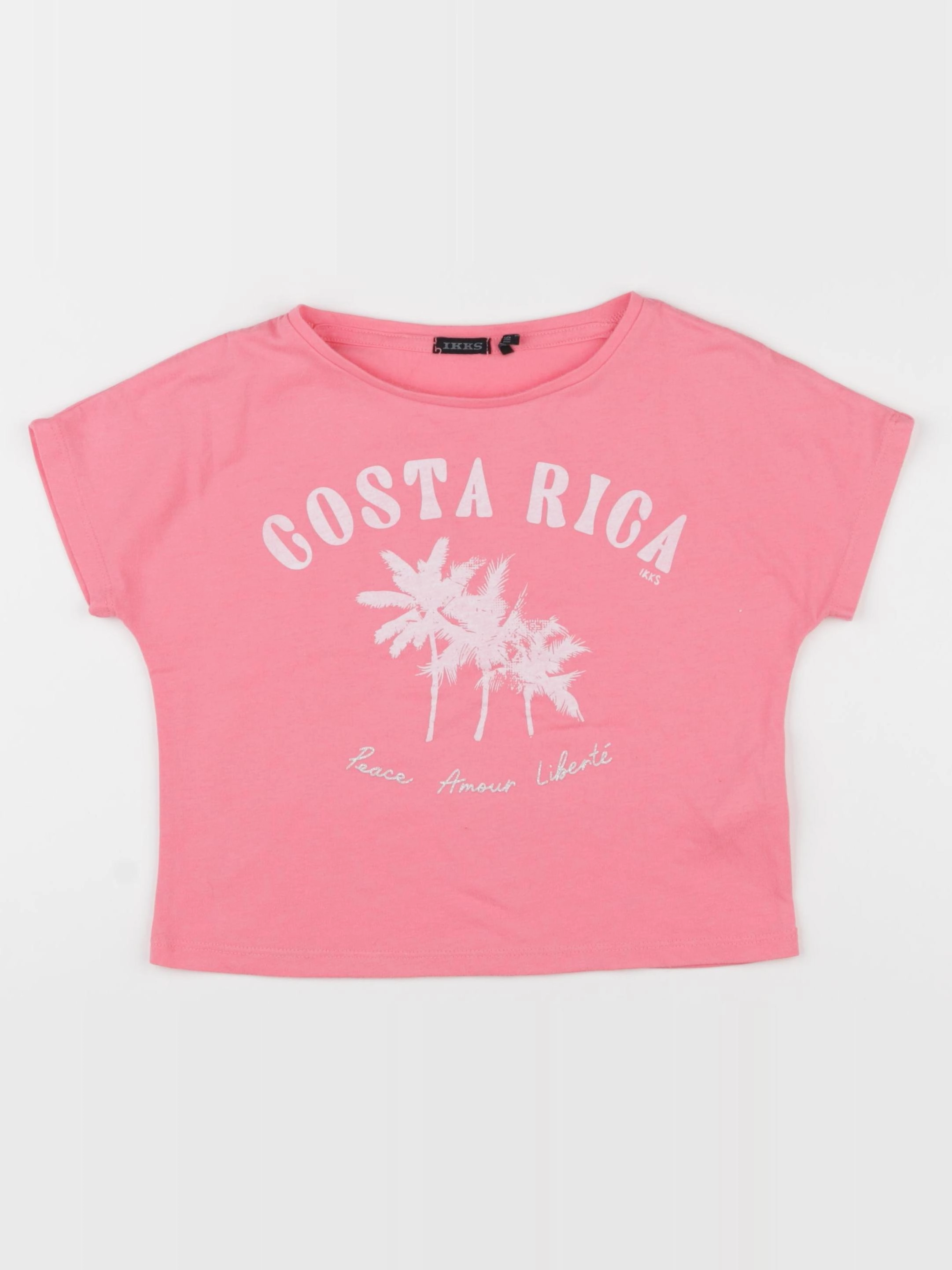 IKKS - tee-shirt rose - 6 ans