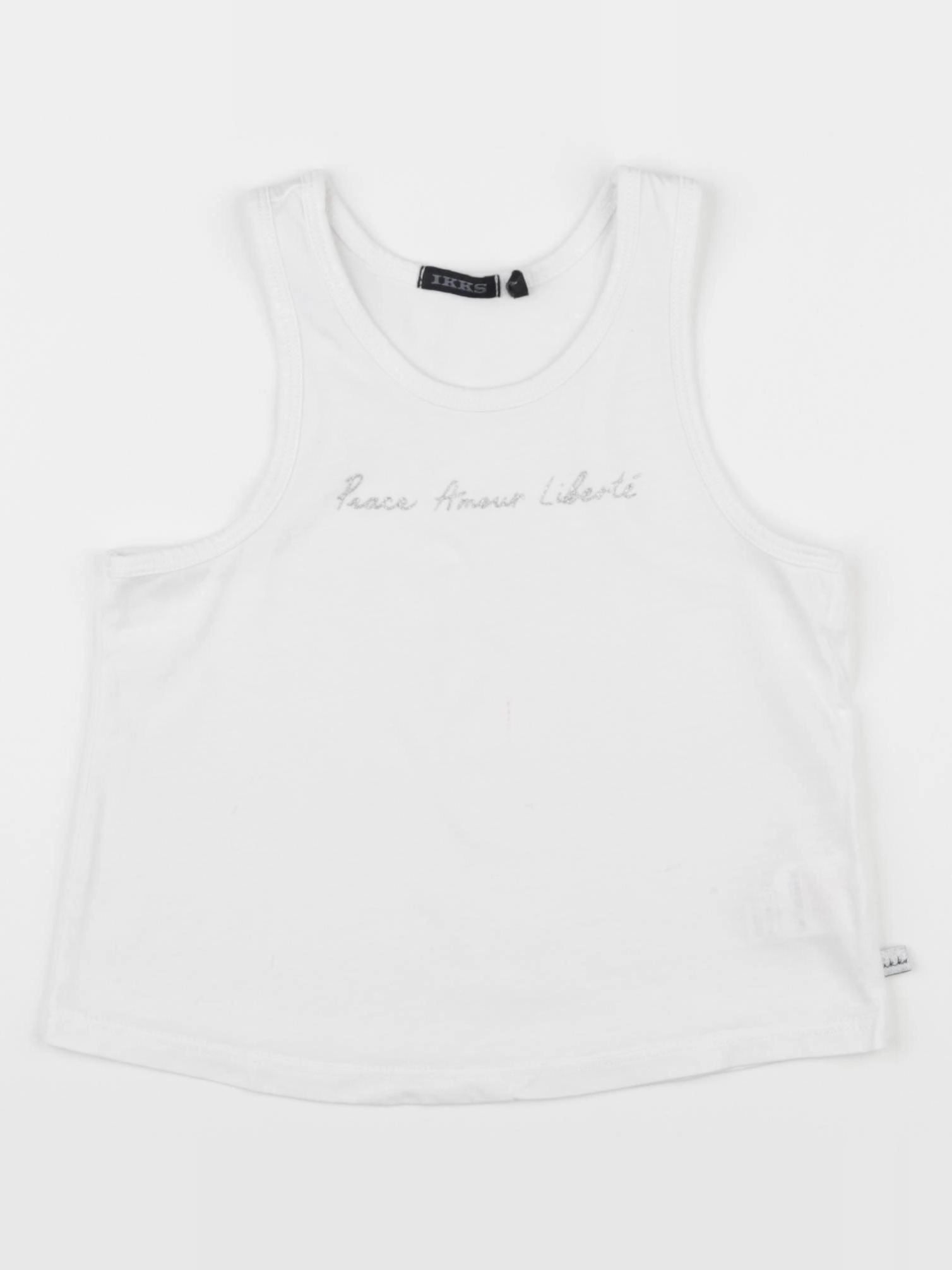 IKKS - débardeur blanc - 6 ans