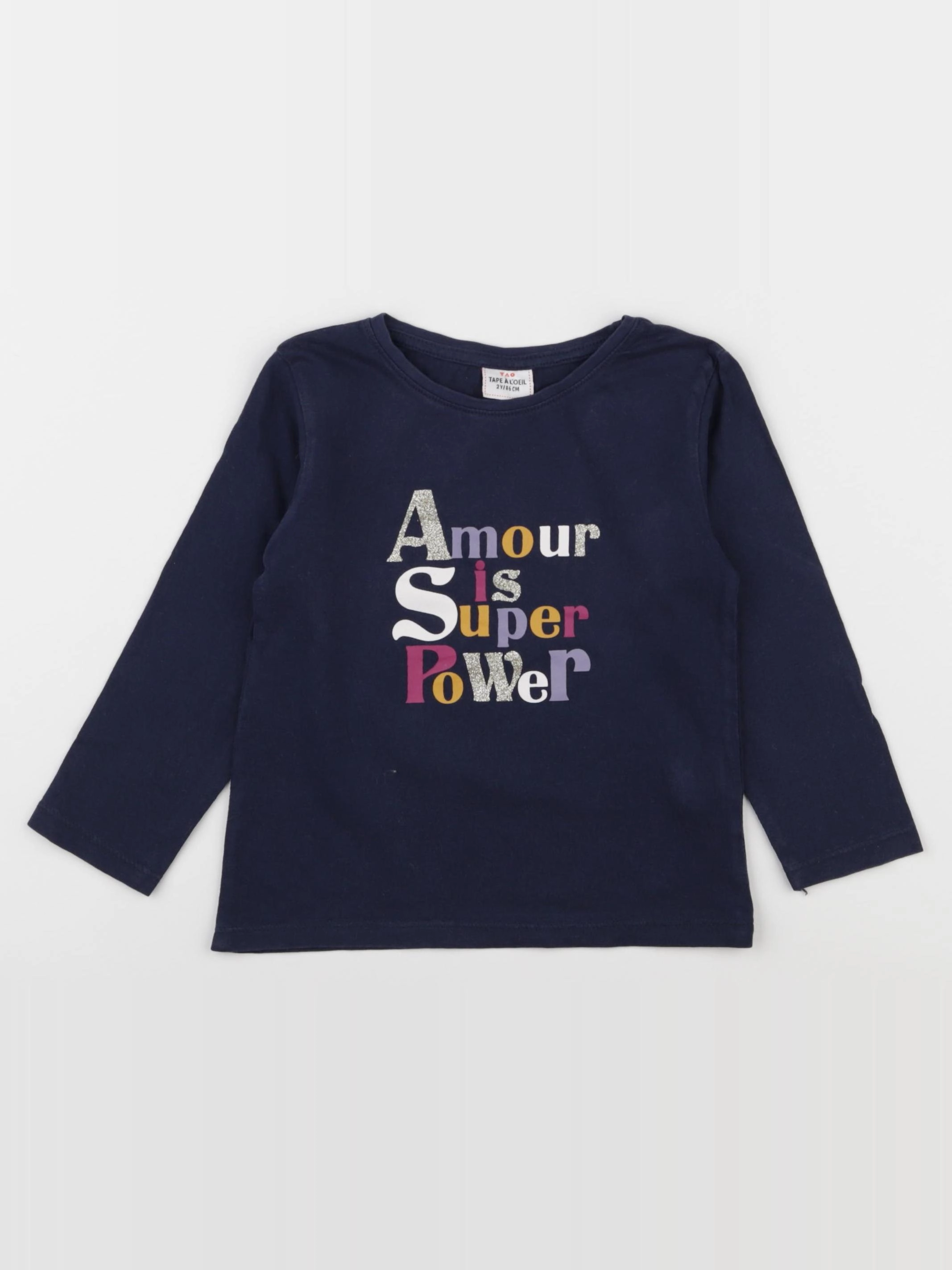 Tape à l'oeil - tee-shirt bleu - 2 ans