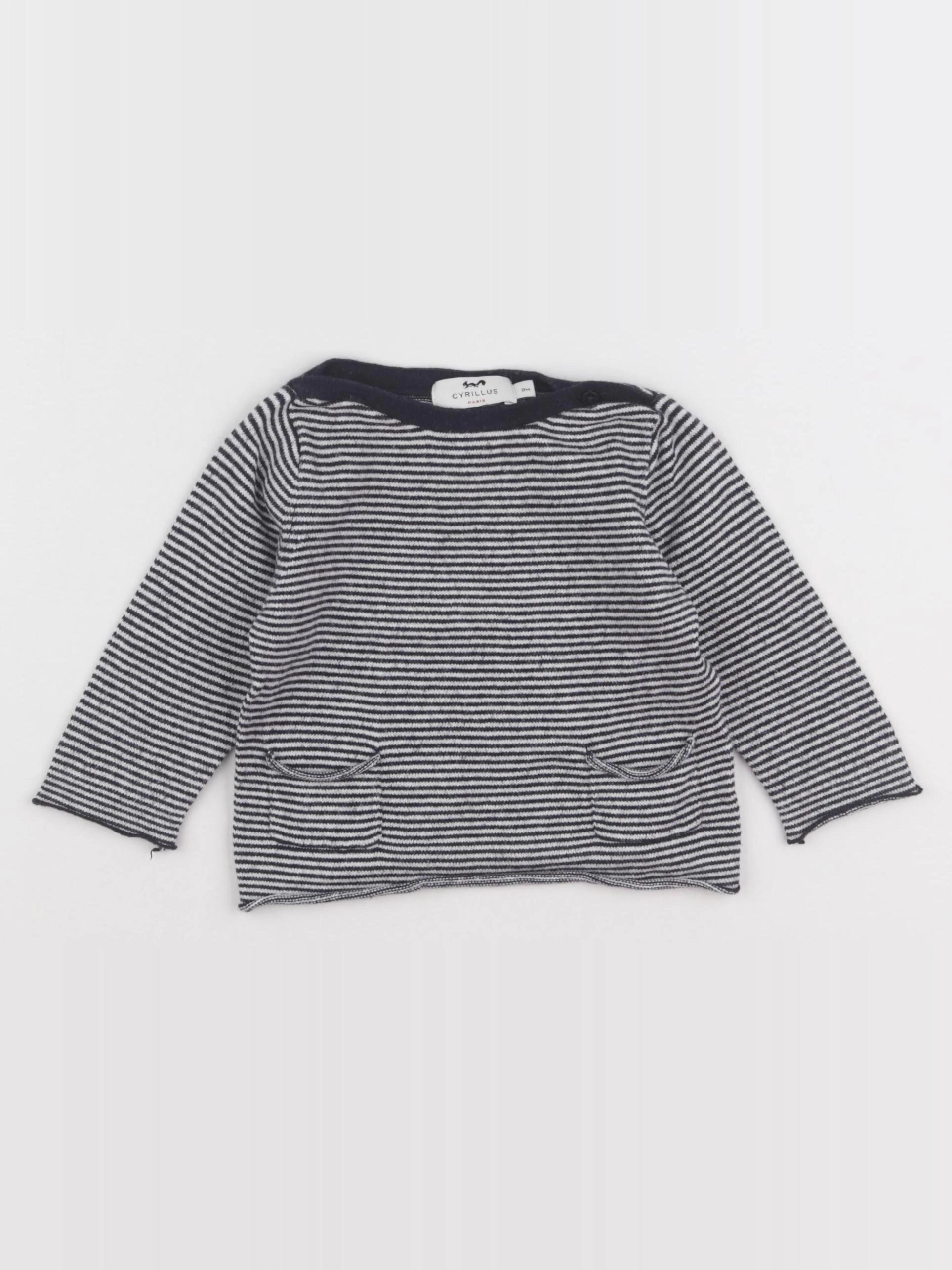 Cyrillus - gilet bleu - 9 mois