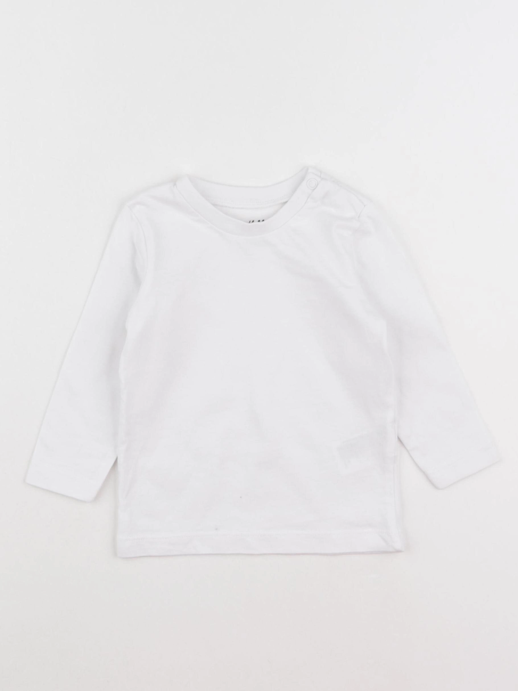 H&M - tee-shirt blanc - 4/6 mois