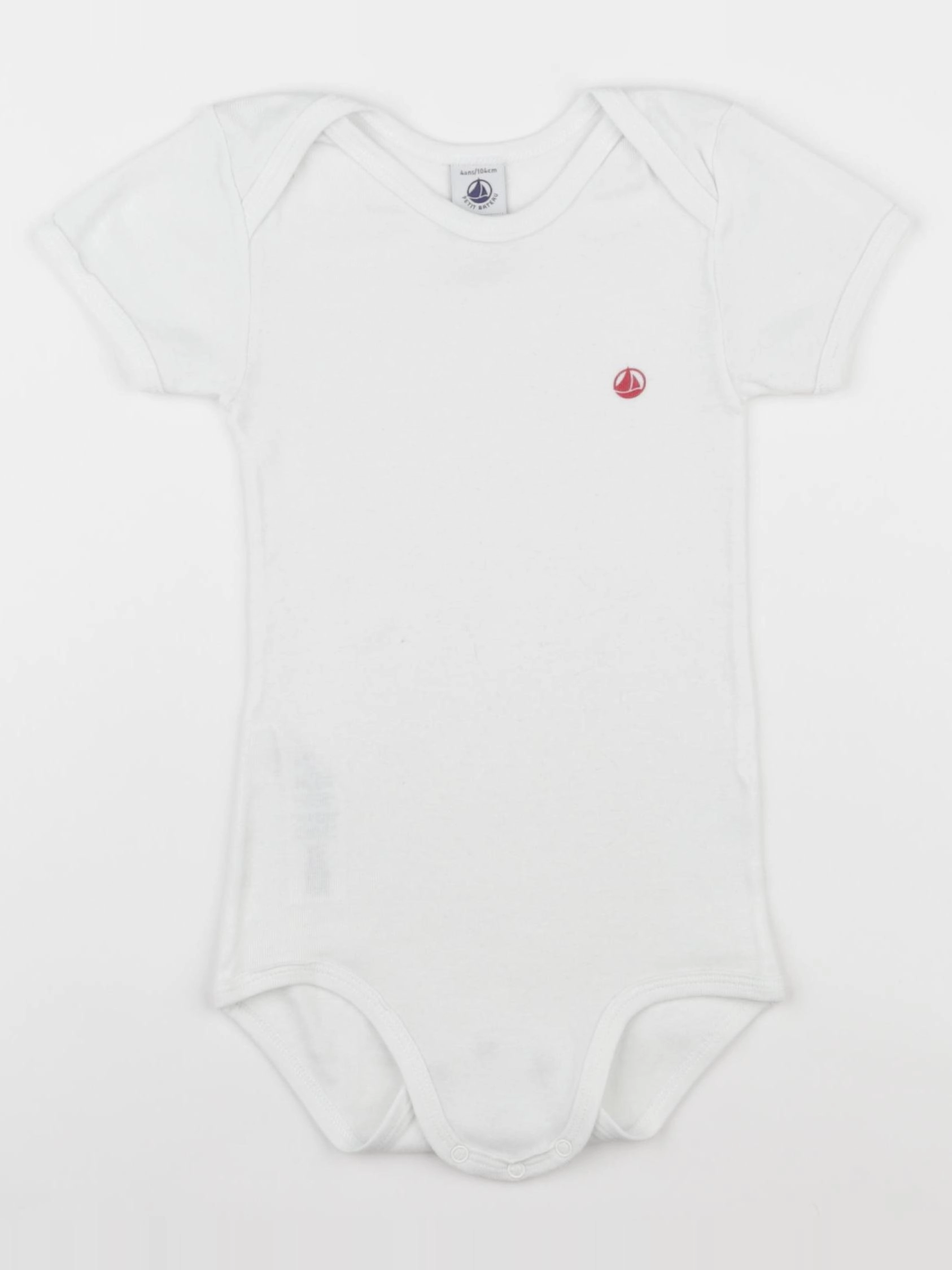 Petit Bateau - body blanc - 4 ans
