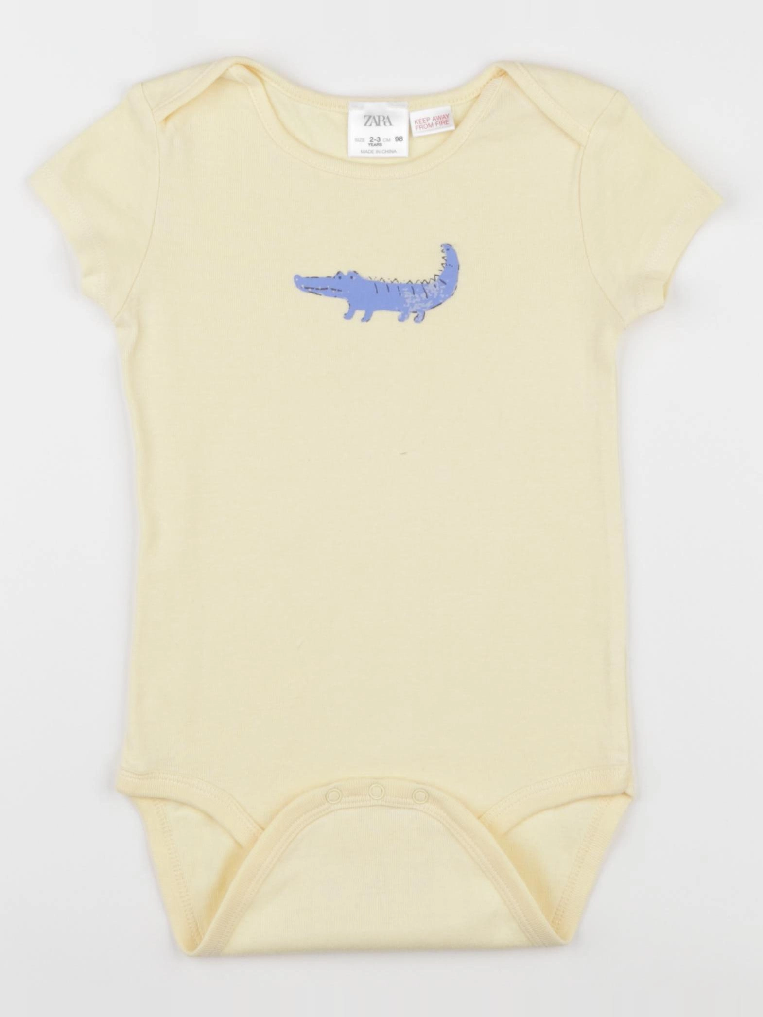 Zara - body jaune - 2/3 ans