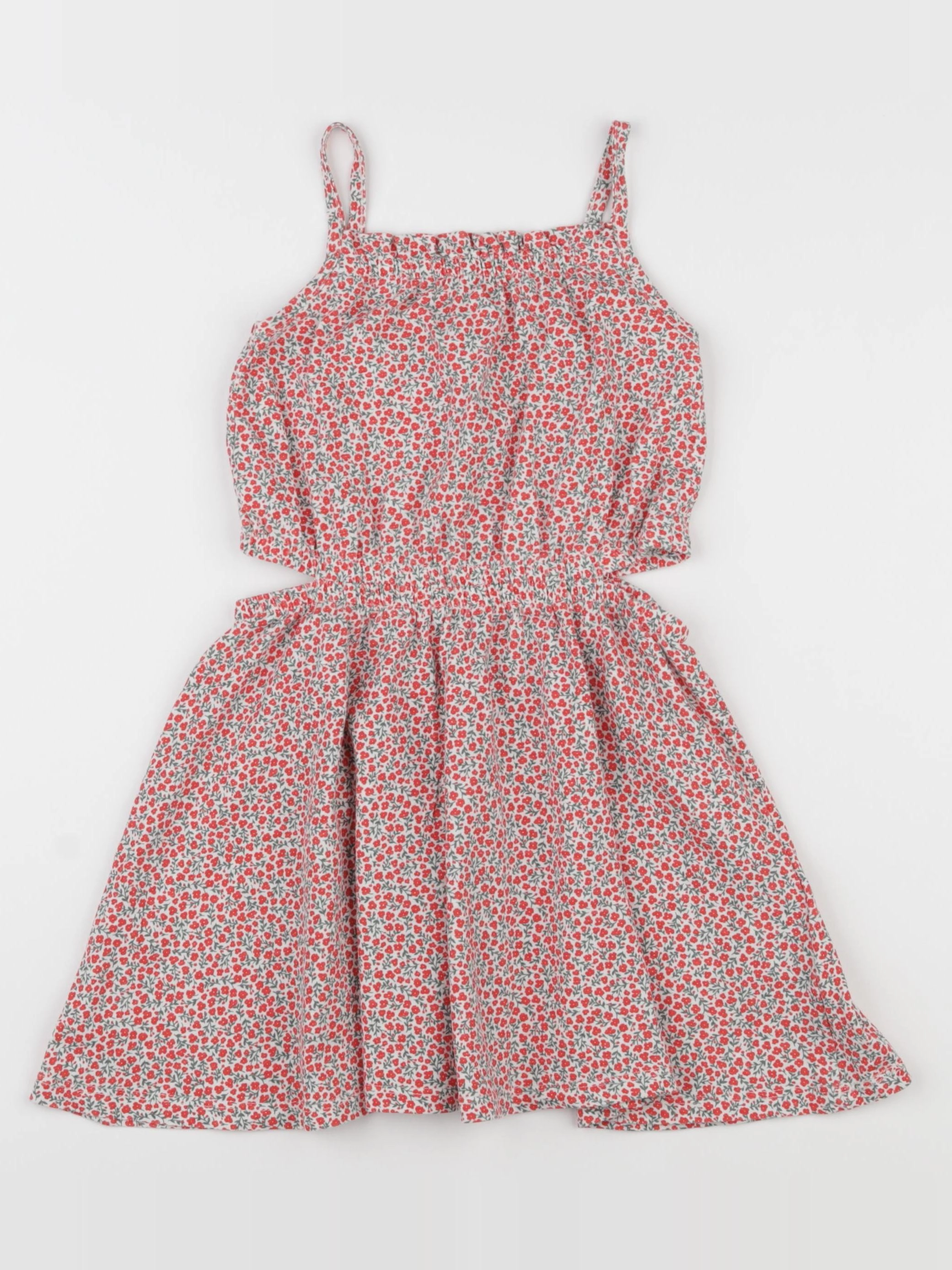 Vertbaudet - robe rouge, vert - 4 ans