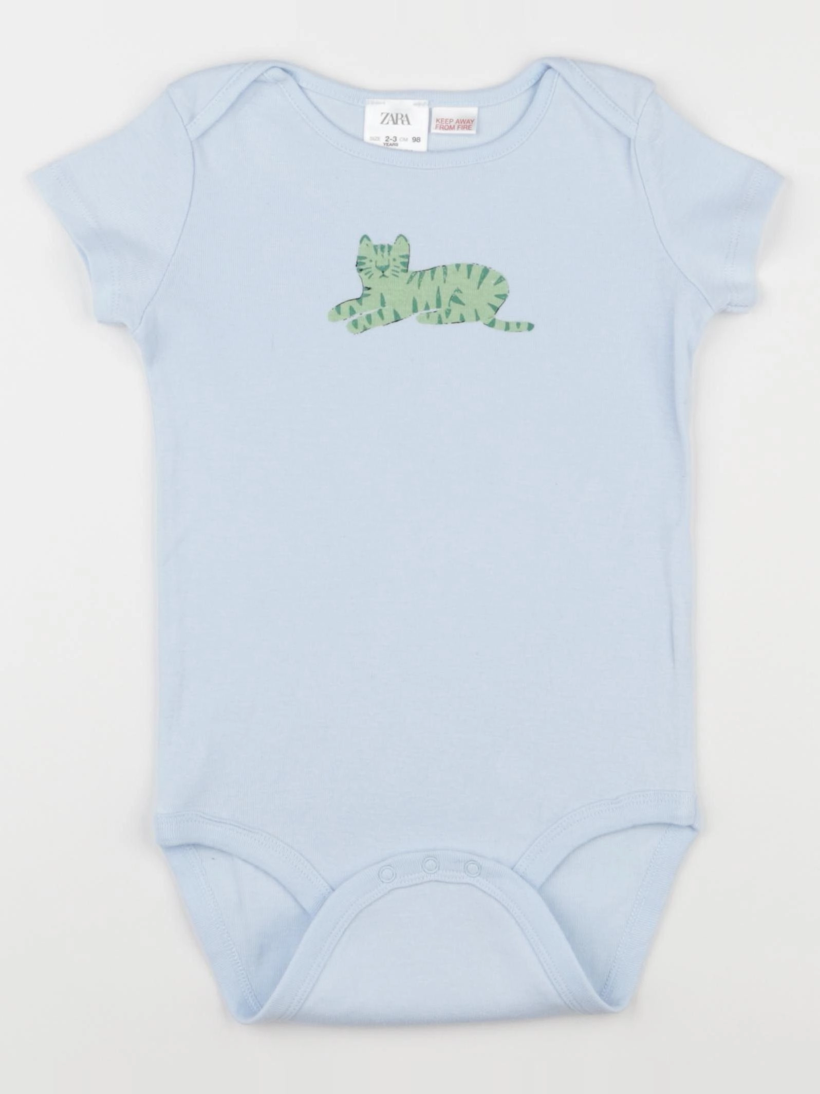 Zara - body bleu - 2/3 ans