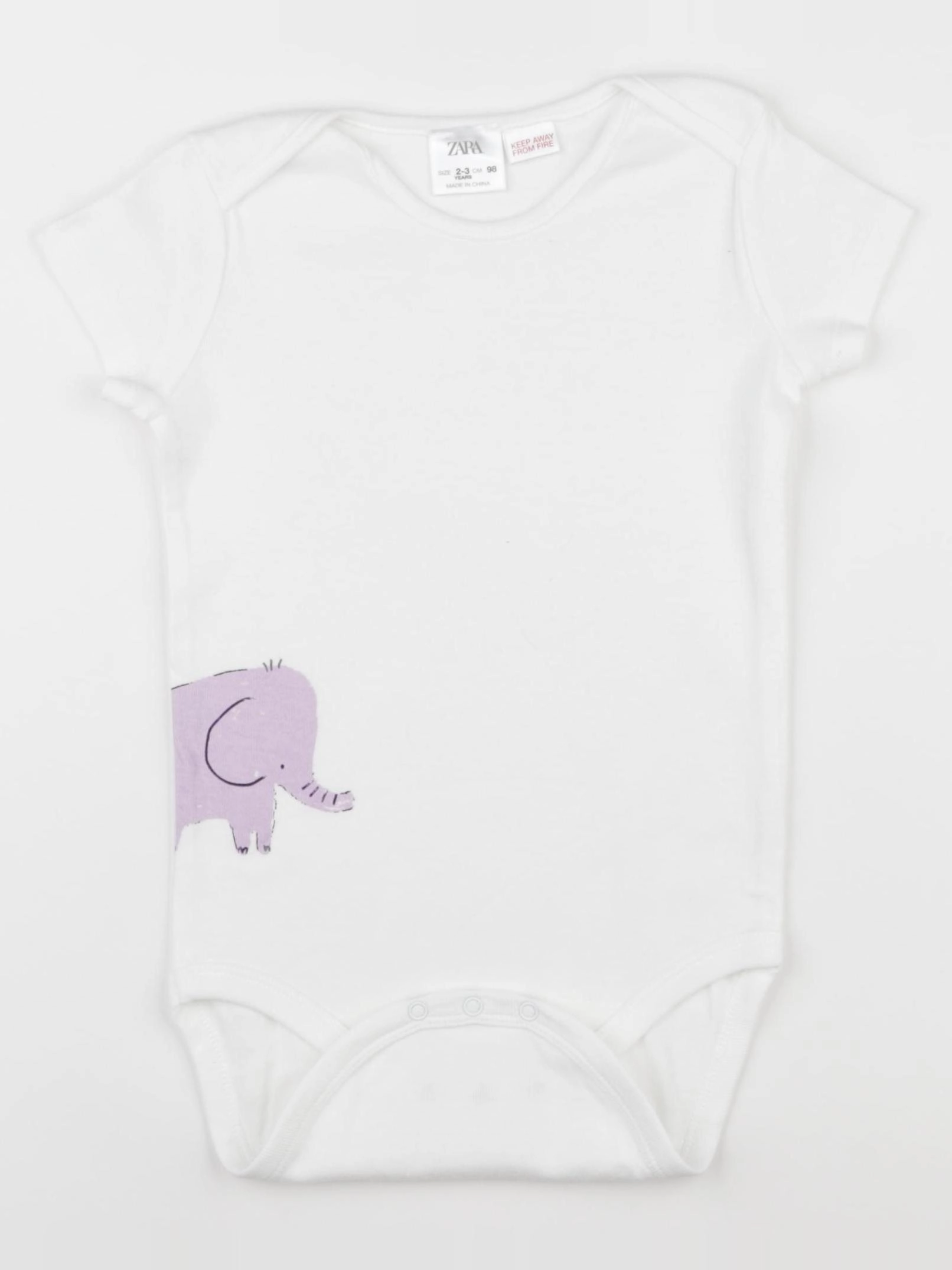 Zara - body blanc - 2/3 ans