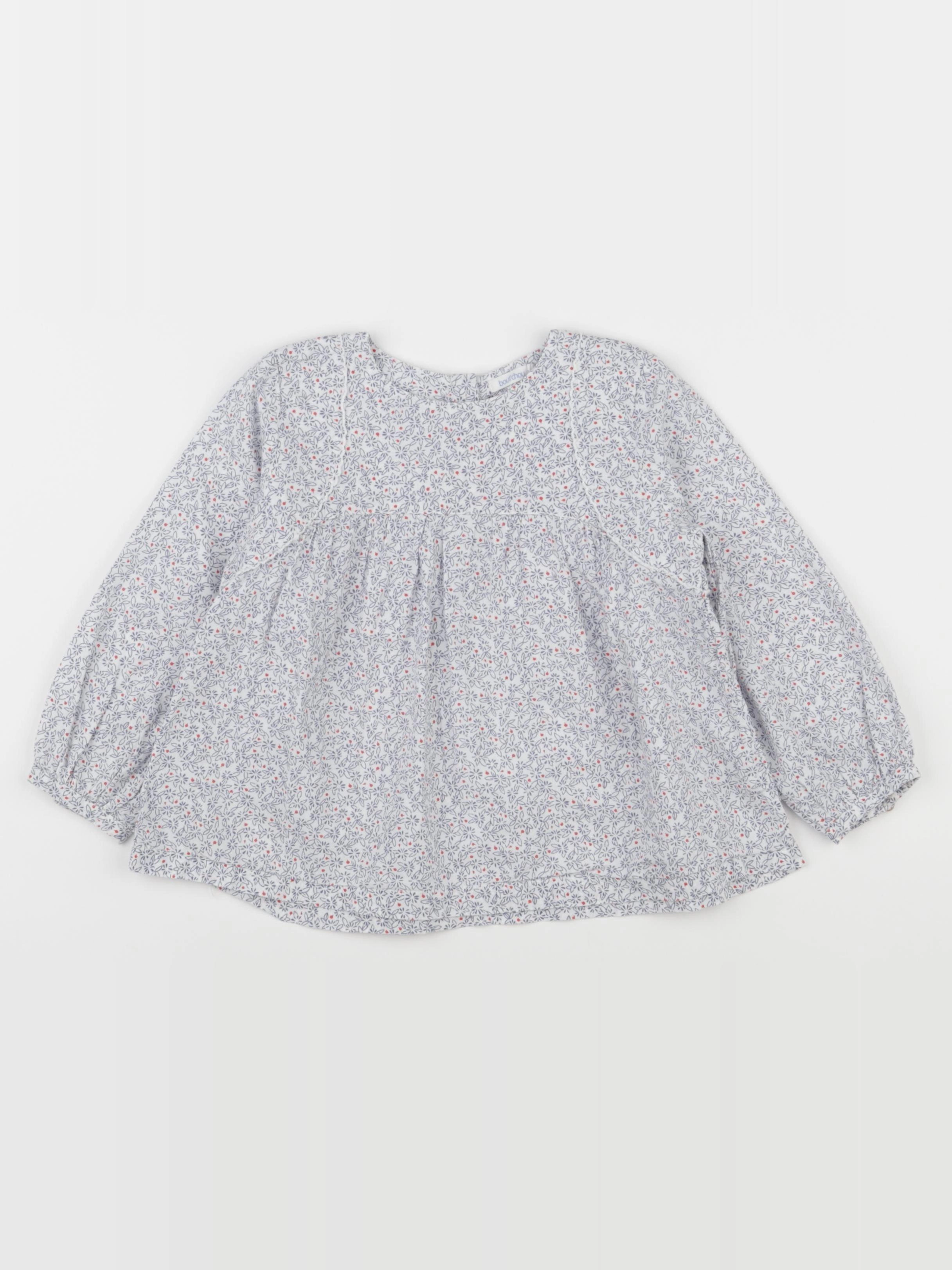 Boutchou - blouse bleu, blanc - 36 mois