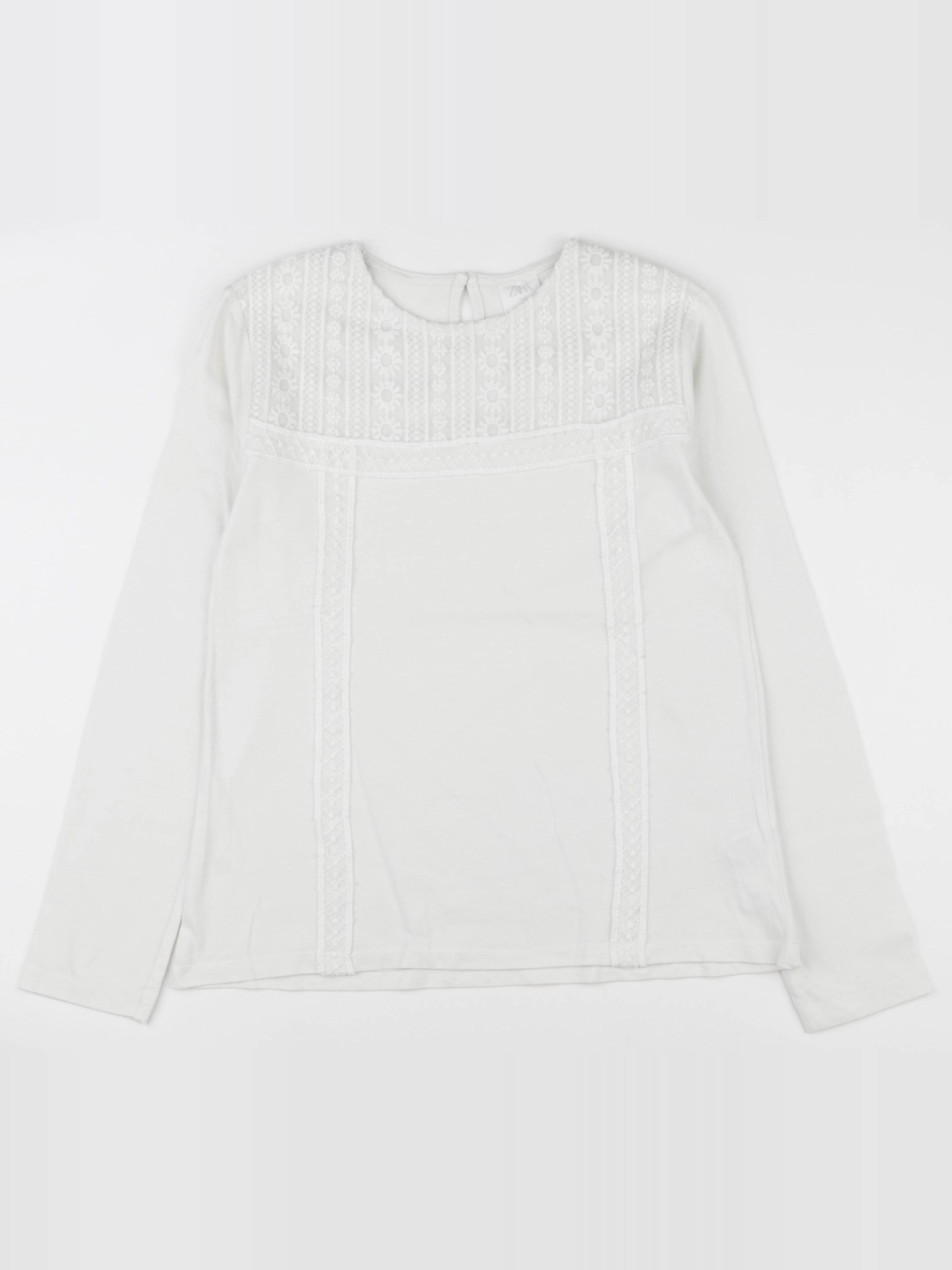 Zara - tee-shirt blanc - 11/12 ans