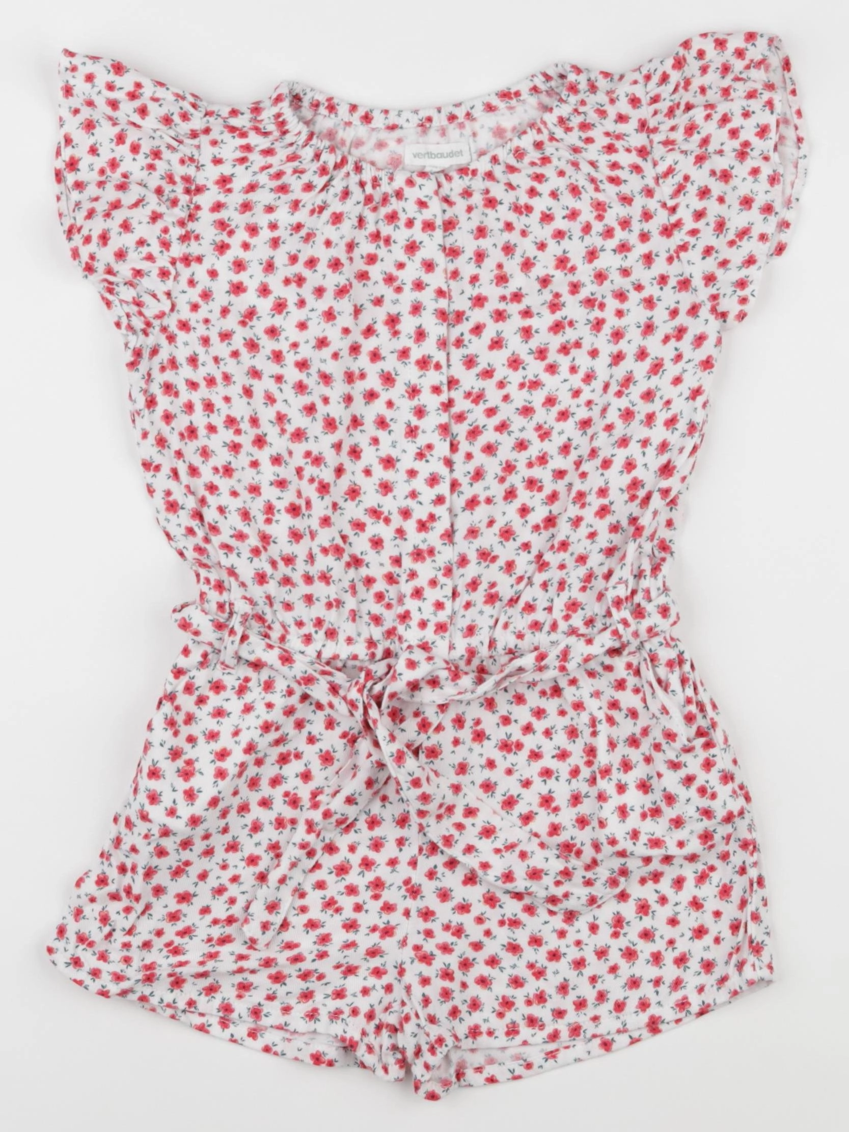 Vertbaudet - combinaison blanc, rouge - 4 ans