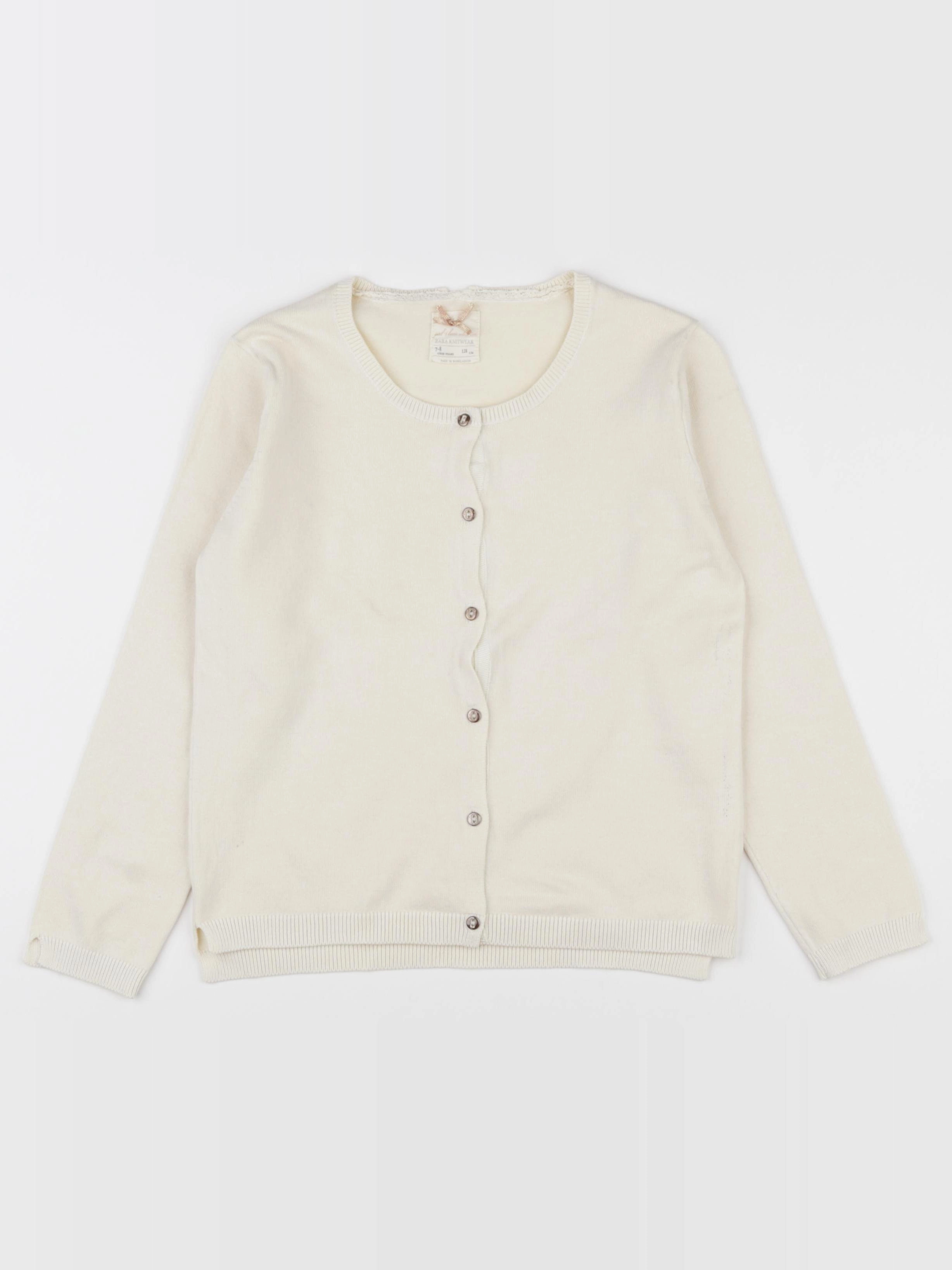 Zara - gilet beige - 7/8 ans