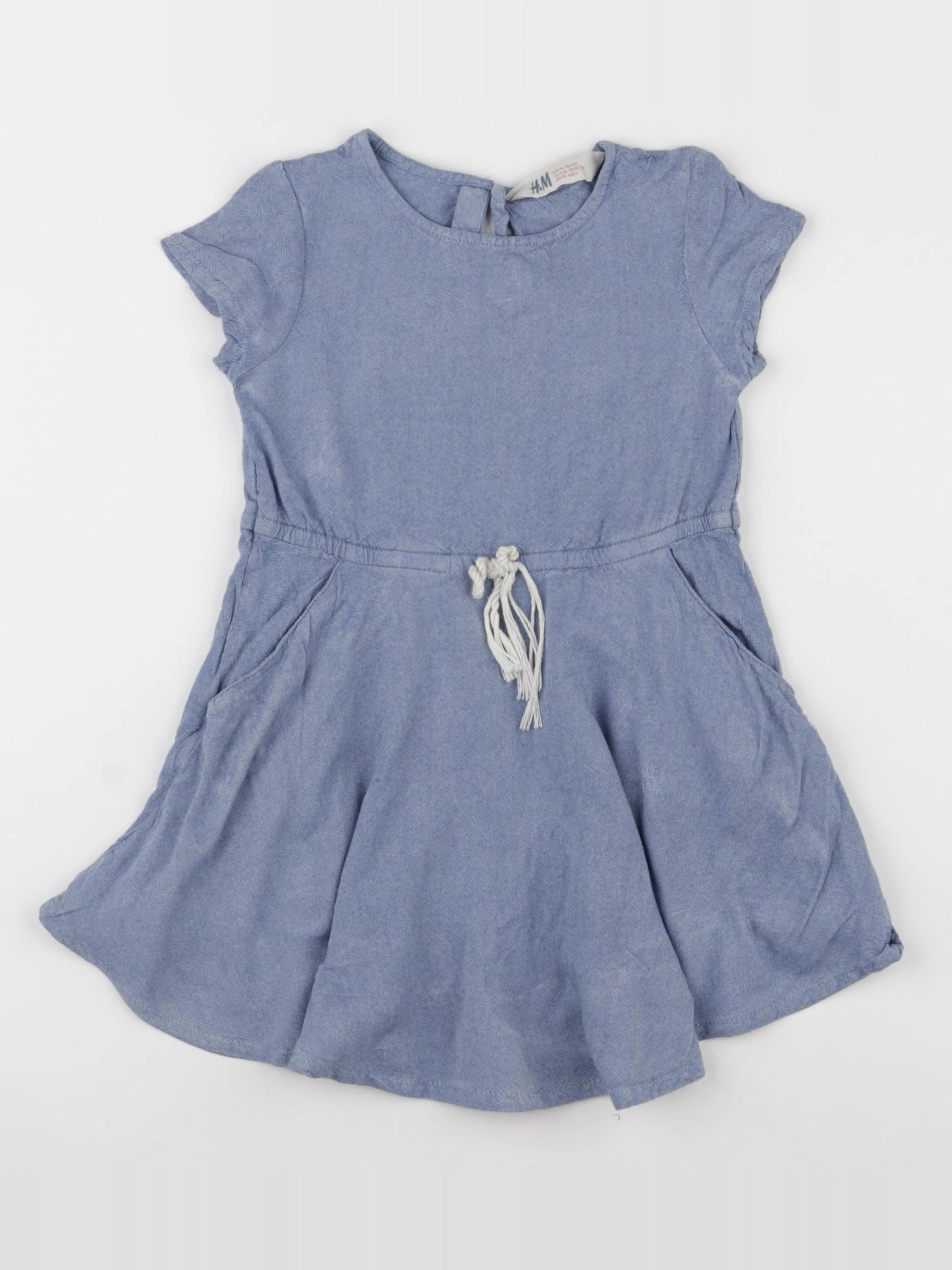 H&M - robe bleu - 2/3 ans