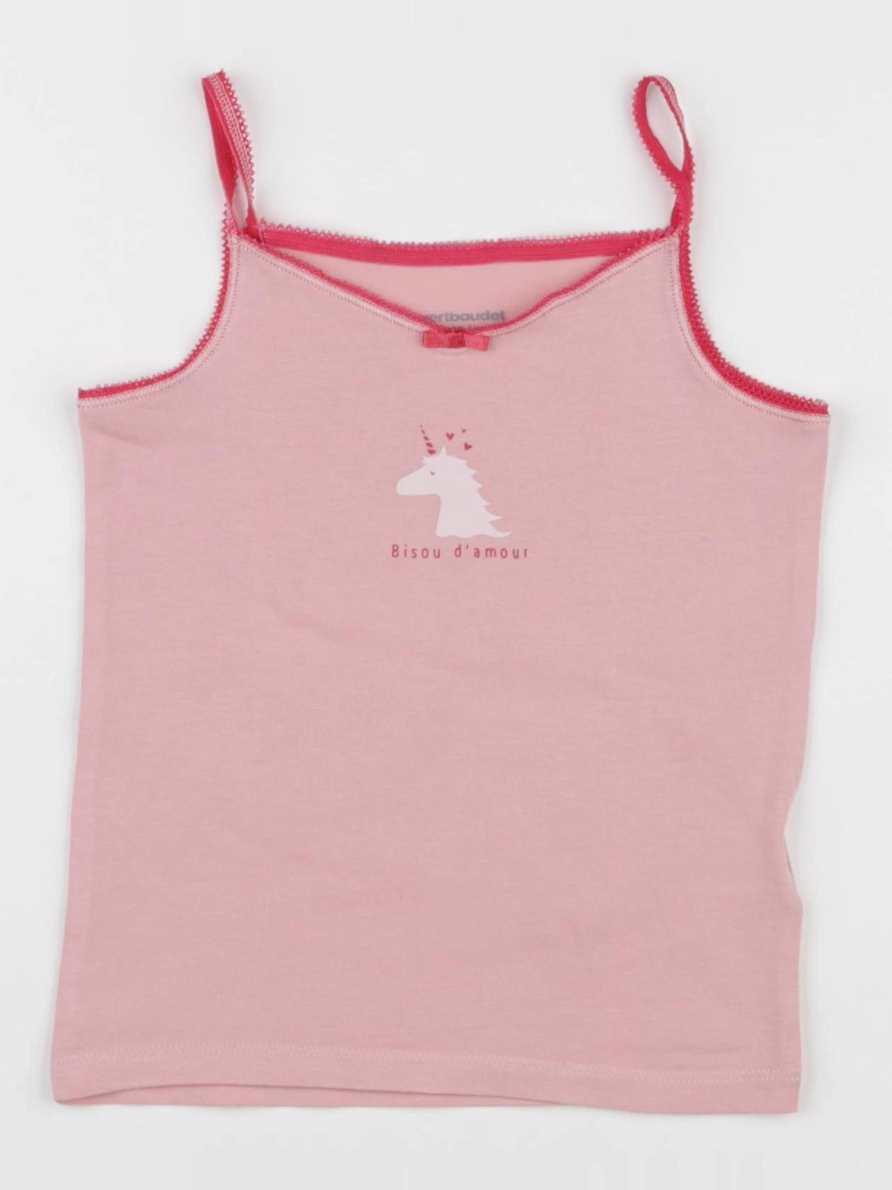 Vertbaudet - maillot de corps rose - 3 ans
