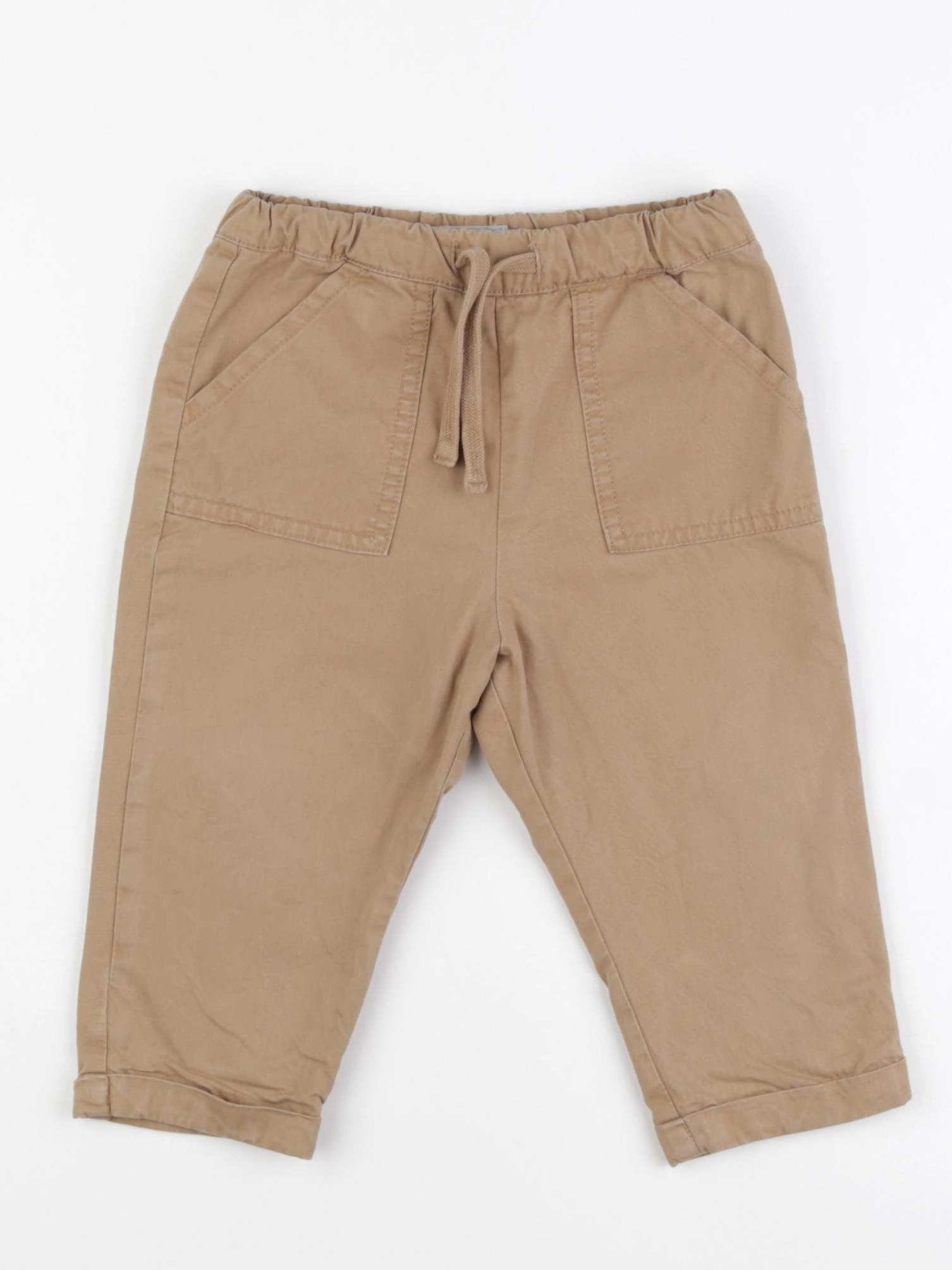 Boutchou - pantalon doublé marron - 12 mois