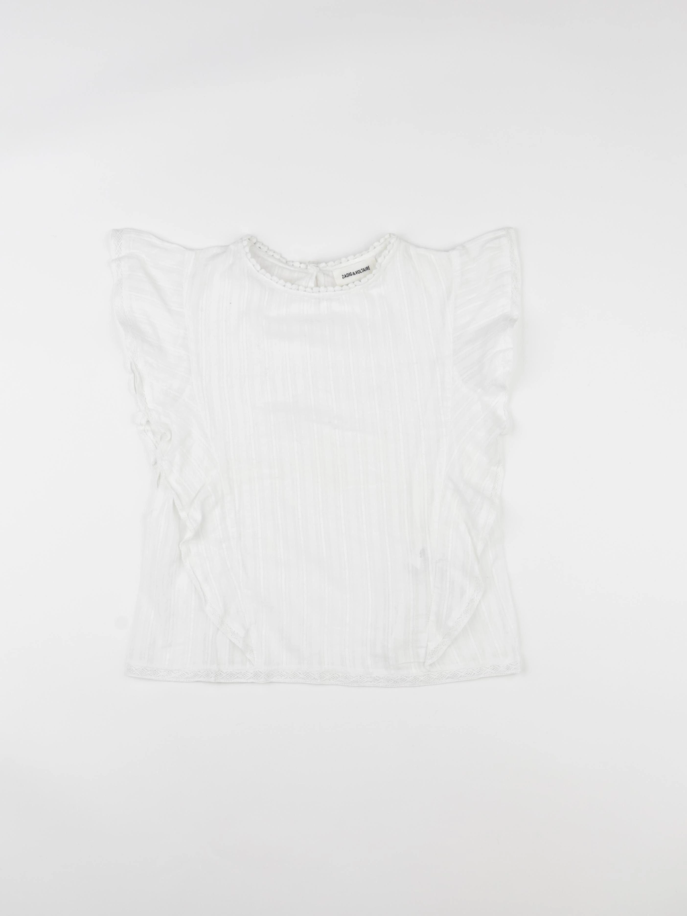 Zadig & Voltaire - blouse blanc - 8 ans
