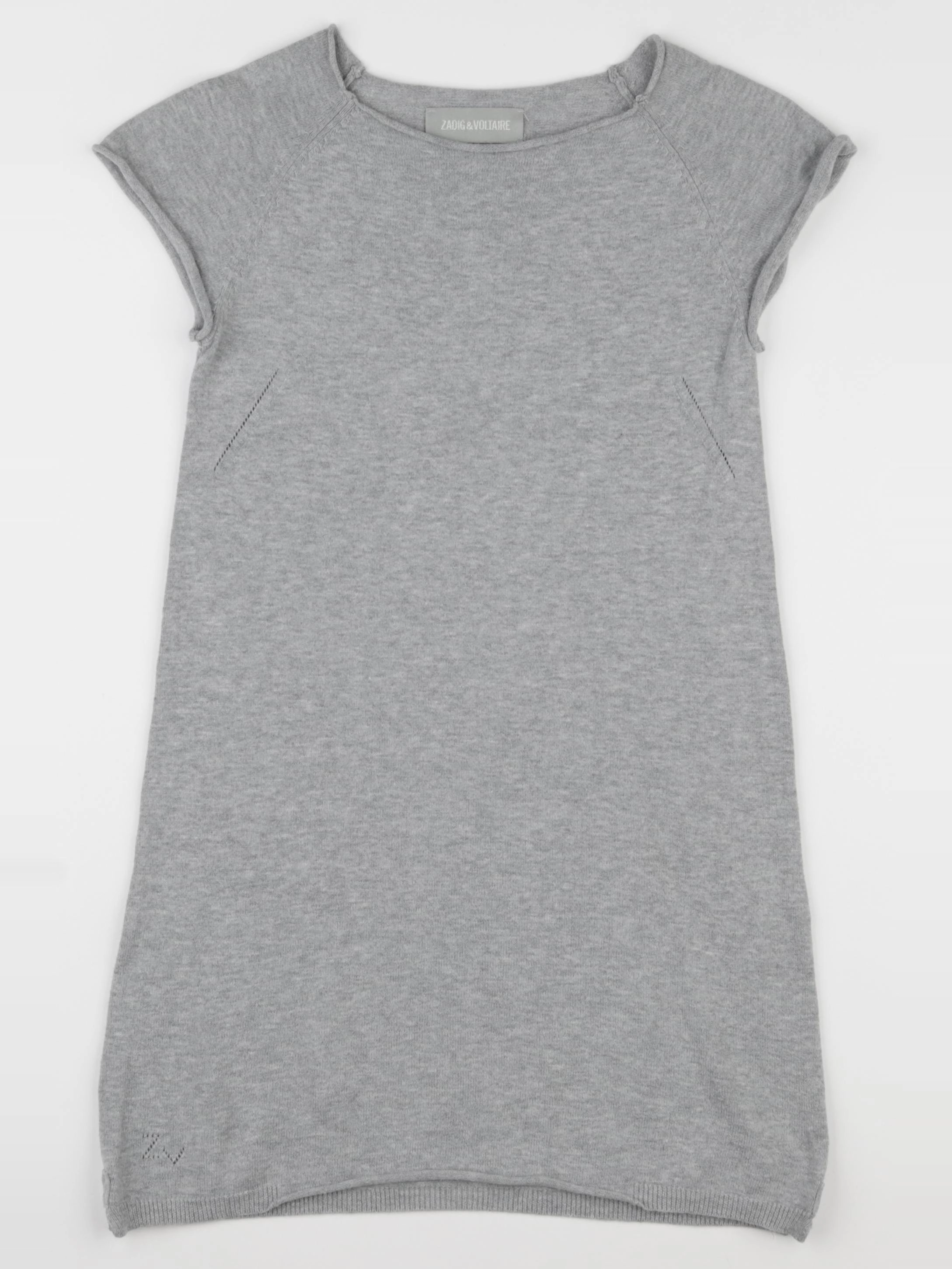 Zadig & Voltaire - robe imprimé au dos gris - 8 ans