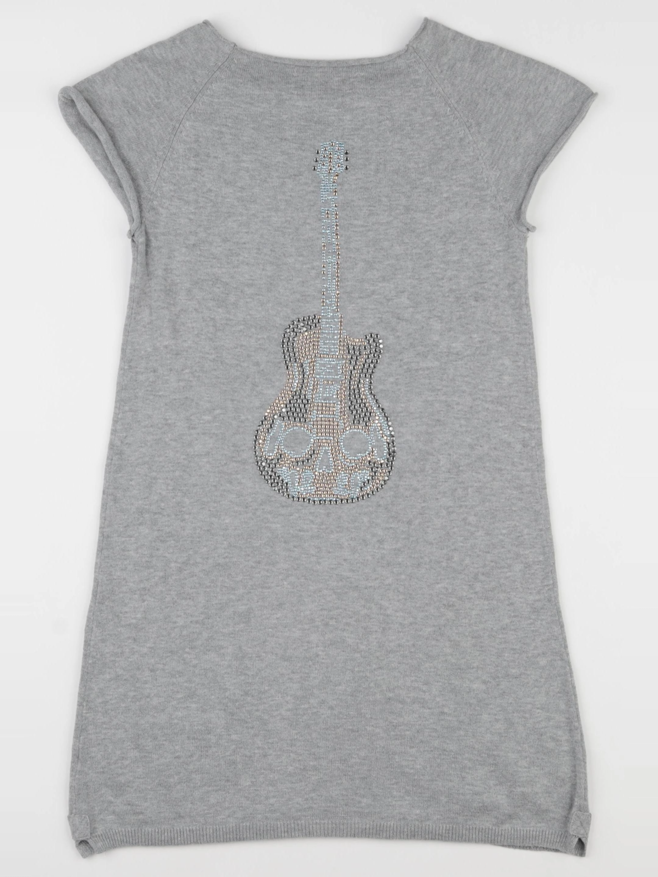 Zadig & Voltaire - robe imprimé au dos gris - 8 ans