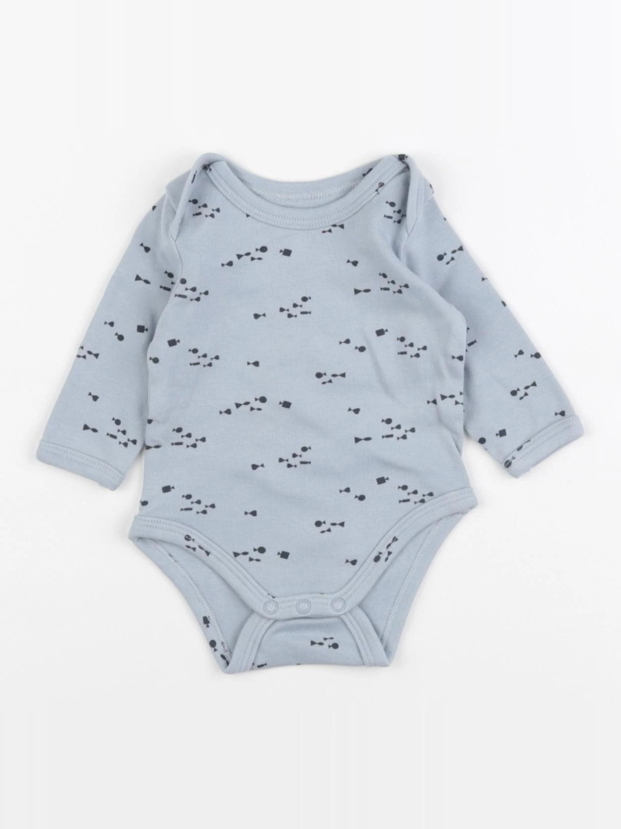 Vertbaudet - body bleu - 1 mois