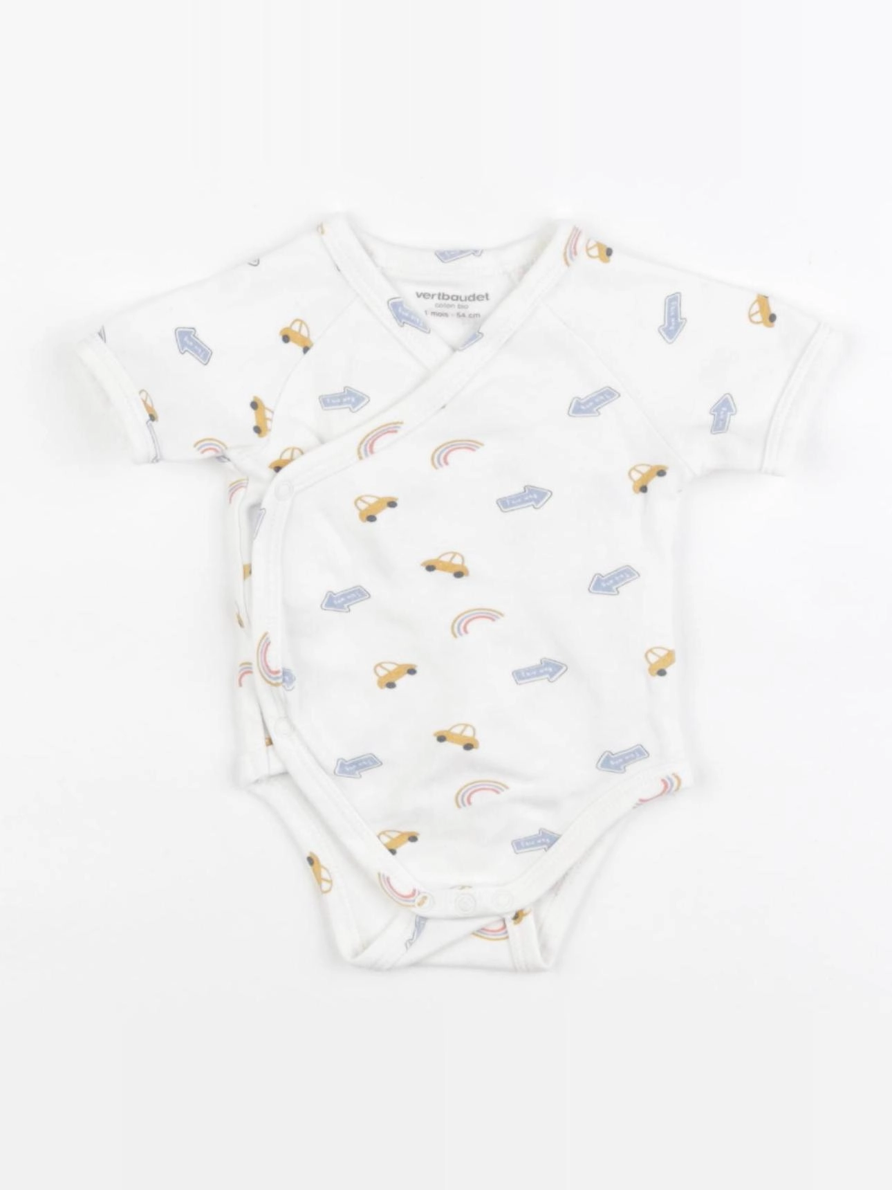 Vertbaudet - body blanc - 1 mois