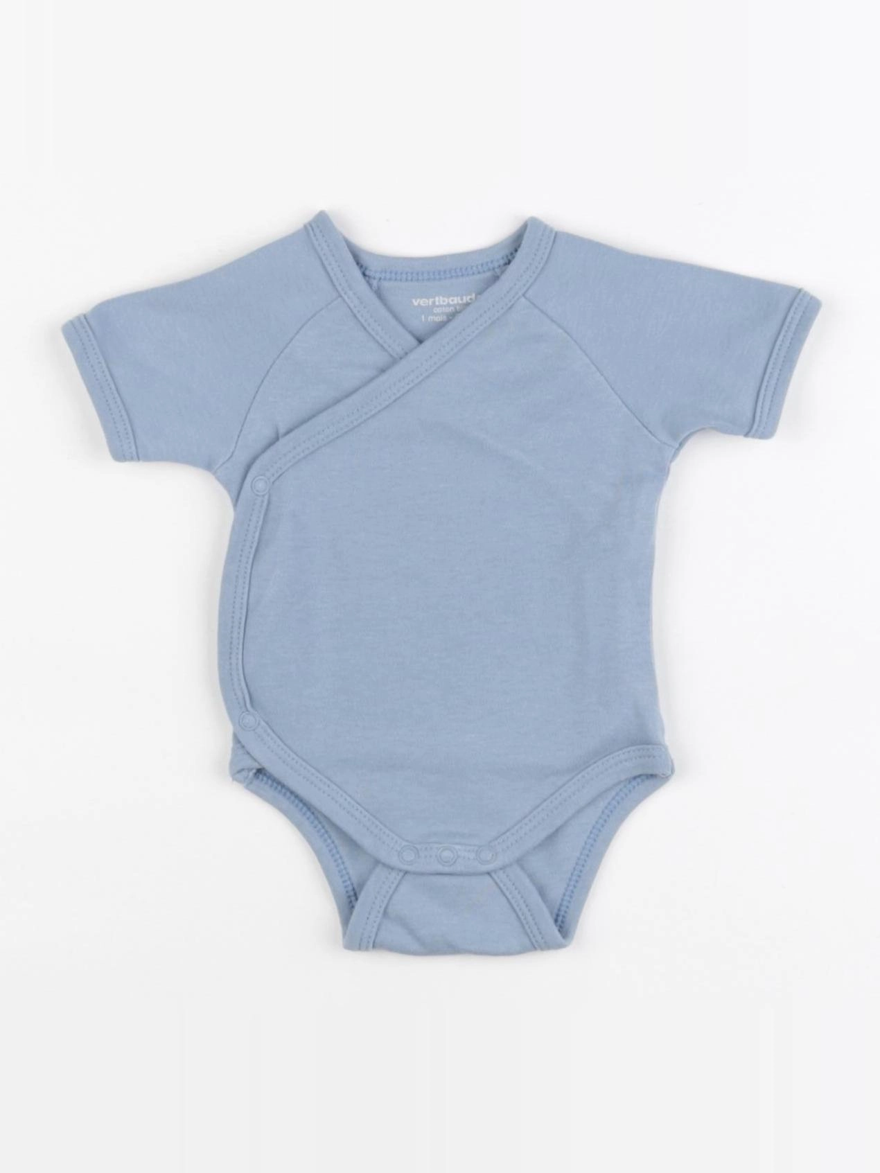 Vertbaudet - body bleu - 1 mois