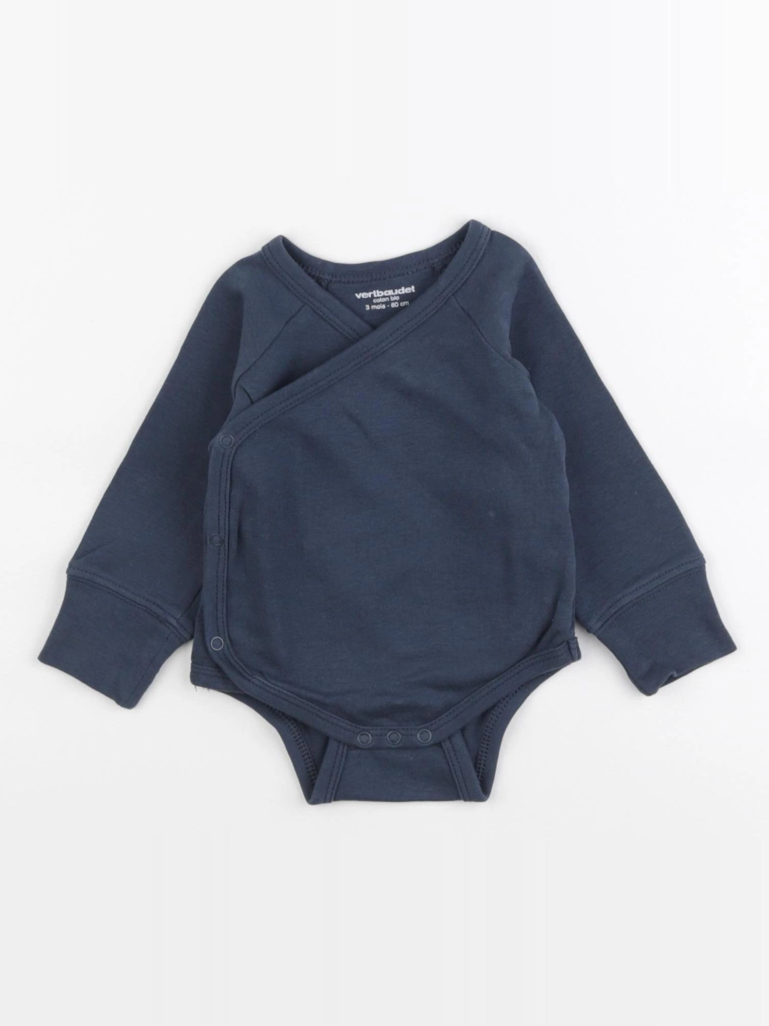 Vertbaudet - body bleu - 3 mois
