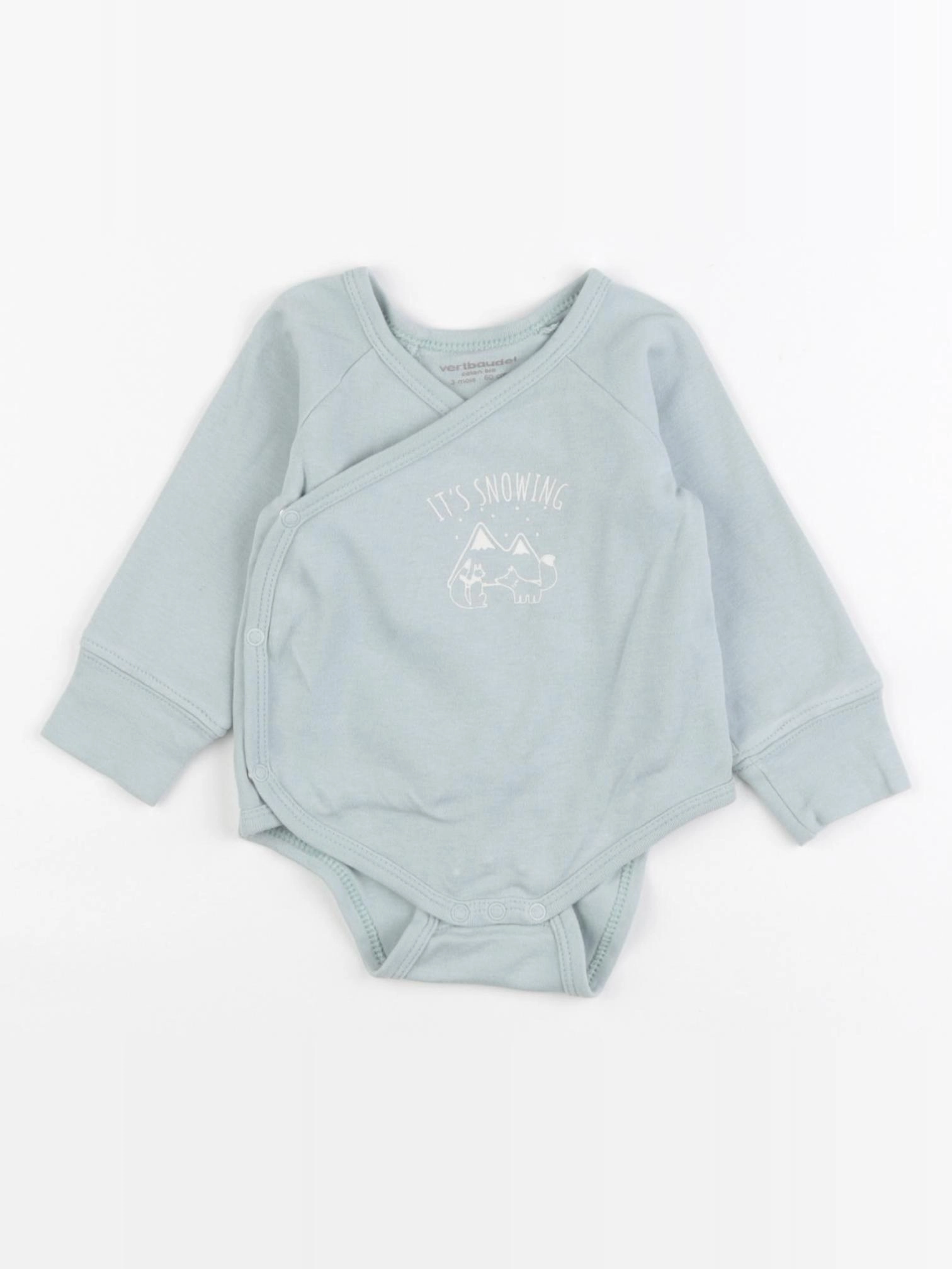 Vertbaudet - body bleu - 3 mois
