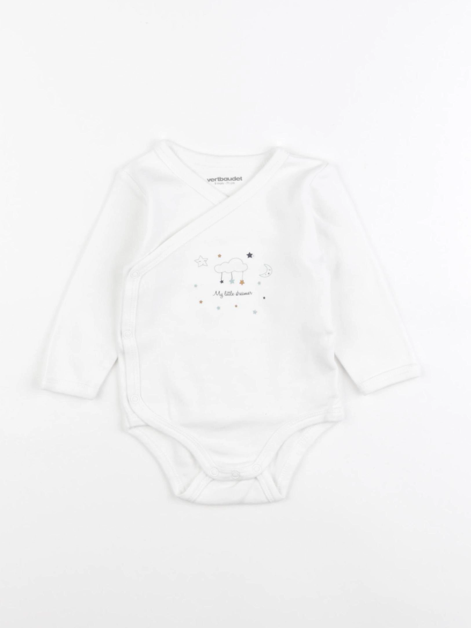 Vertbaudet - body blanc - 9 mois
