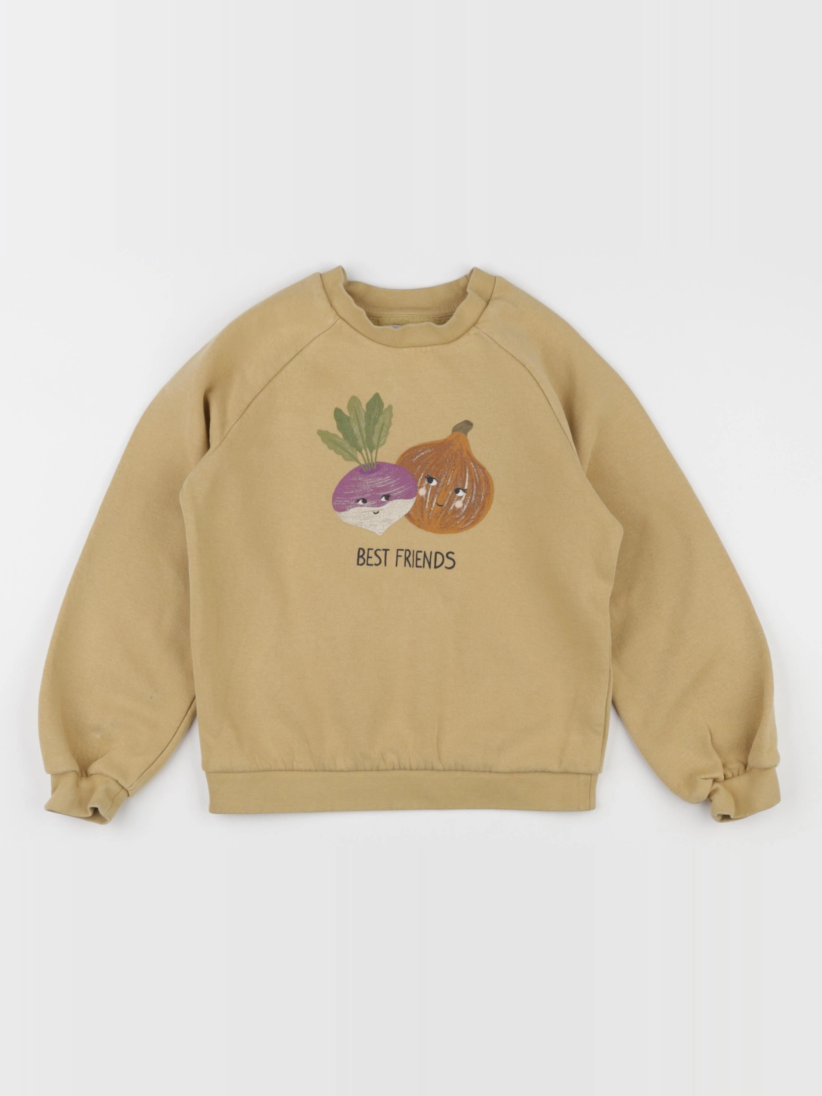 Vertbaudet - sweat jaune - 8 ans
