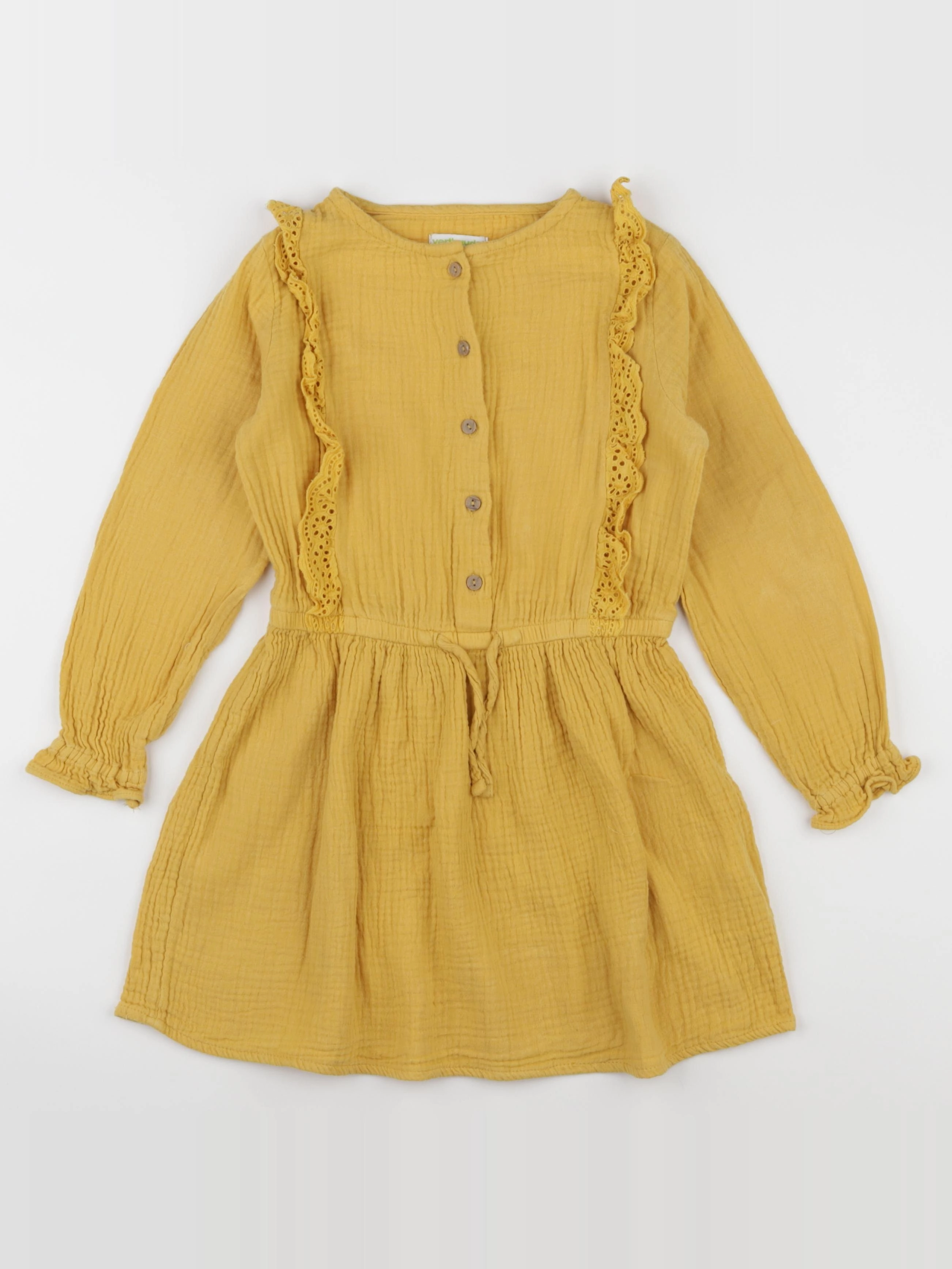 Vertbaudet - robe jaune - 7 ans