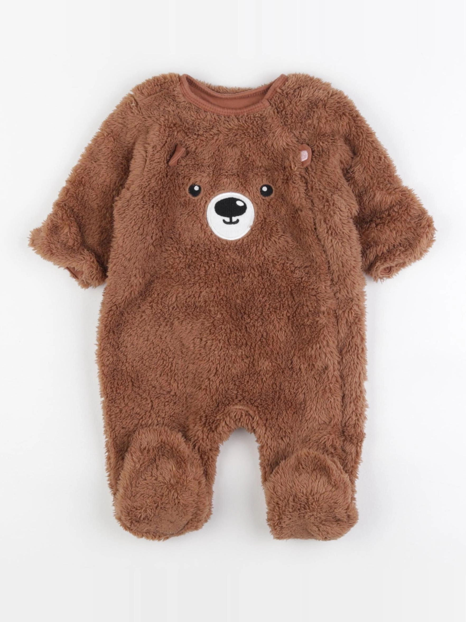 Vertbaudet - sur-pyjama marron - 3 mois