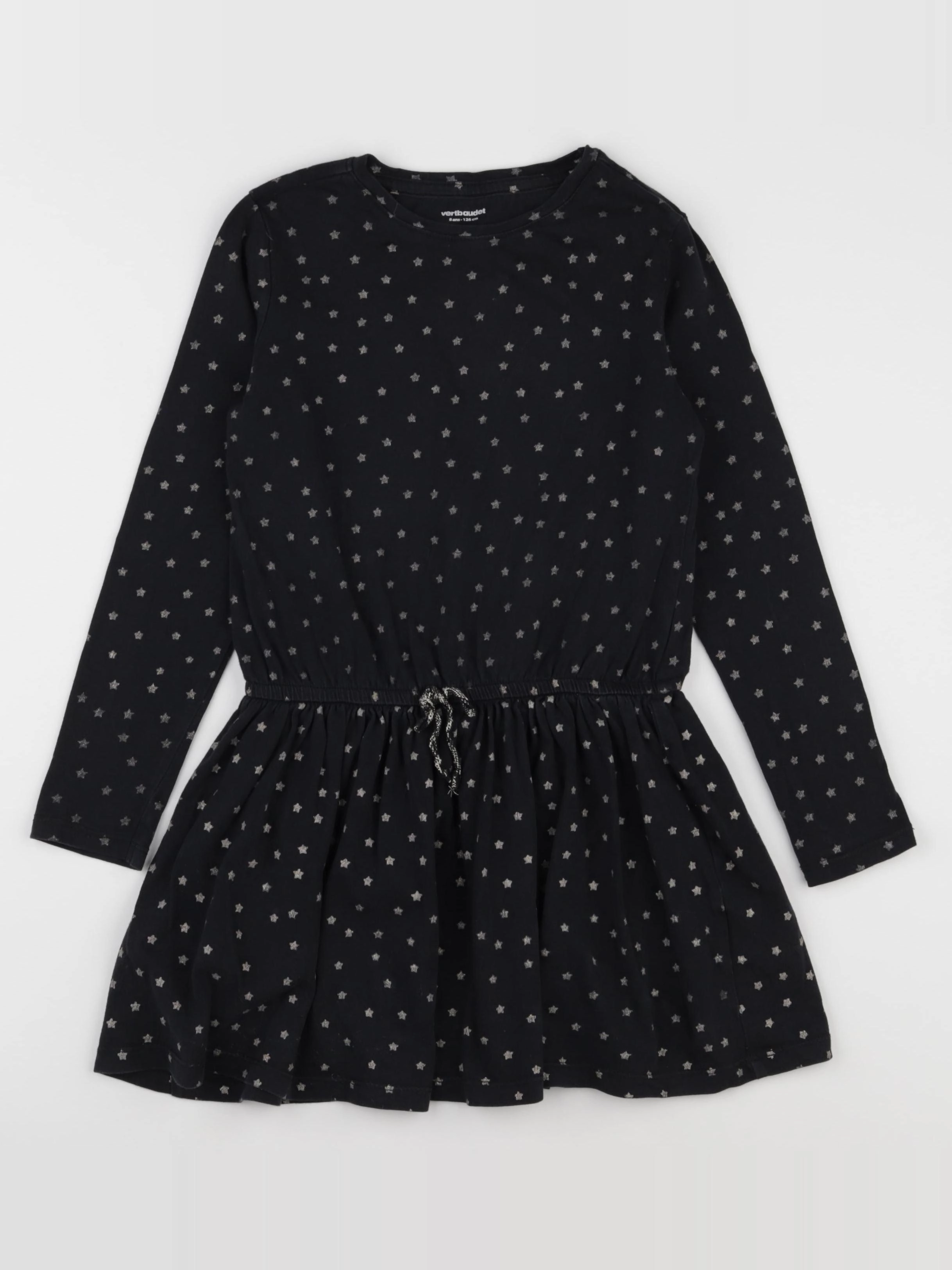 Vertbaudet - robe bleu, argent - 8 ans