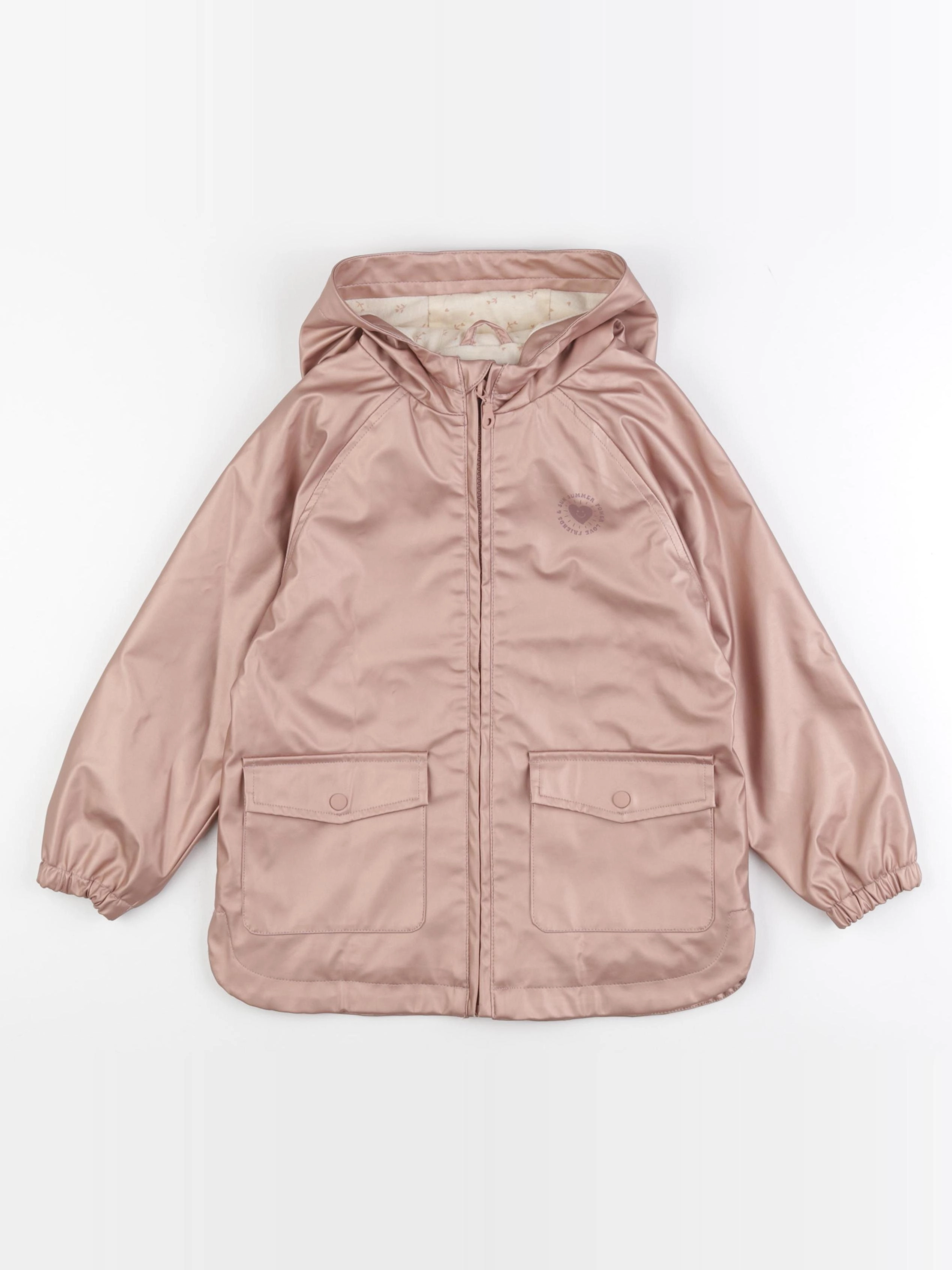 Vertbaudet - imperméable rose - 6 ans