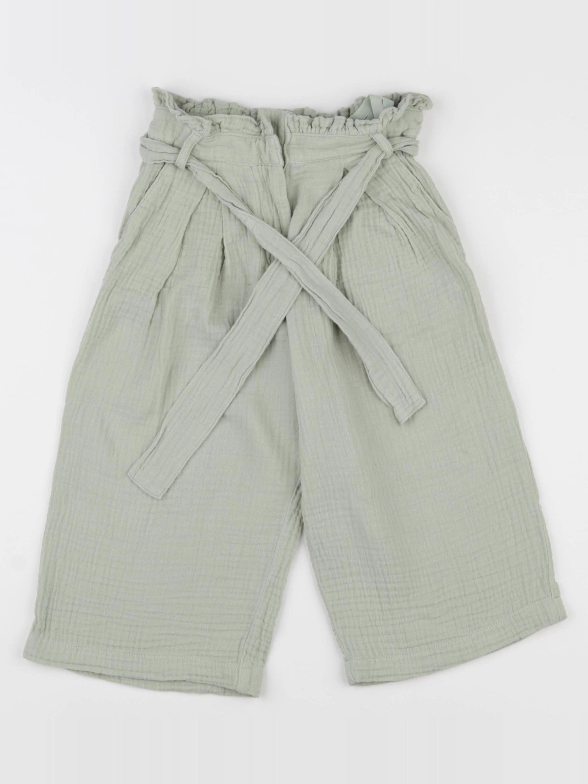 Vertbaudet - pantalon vert - 4 ans