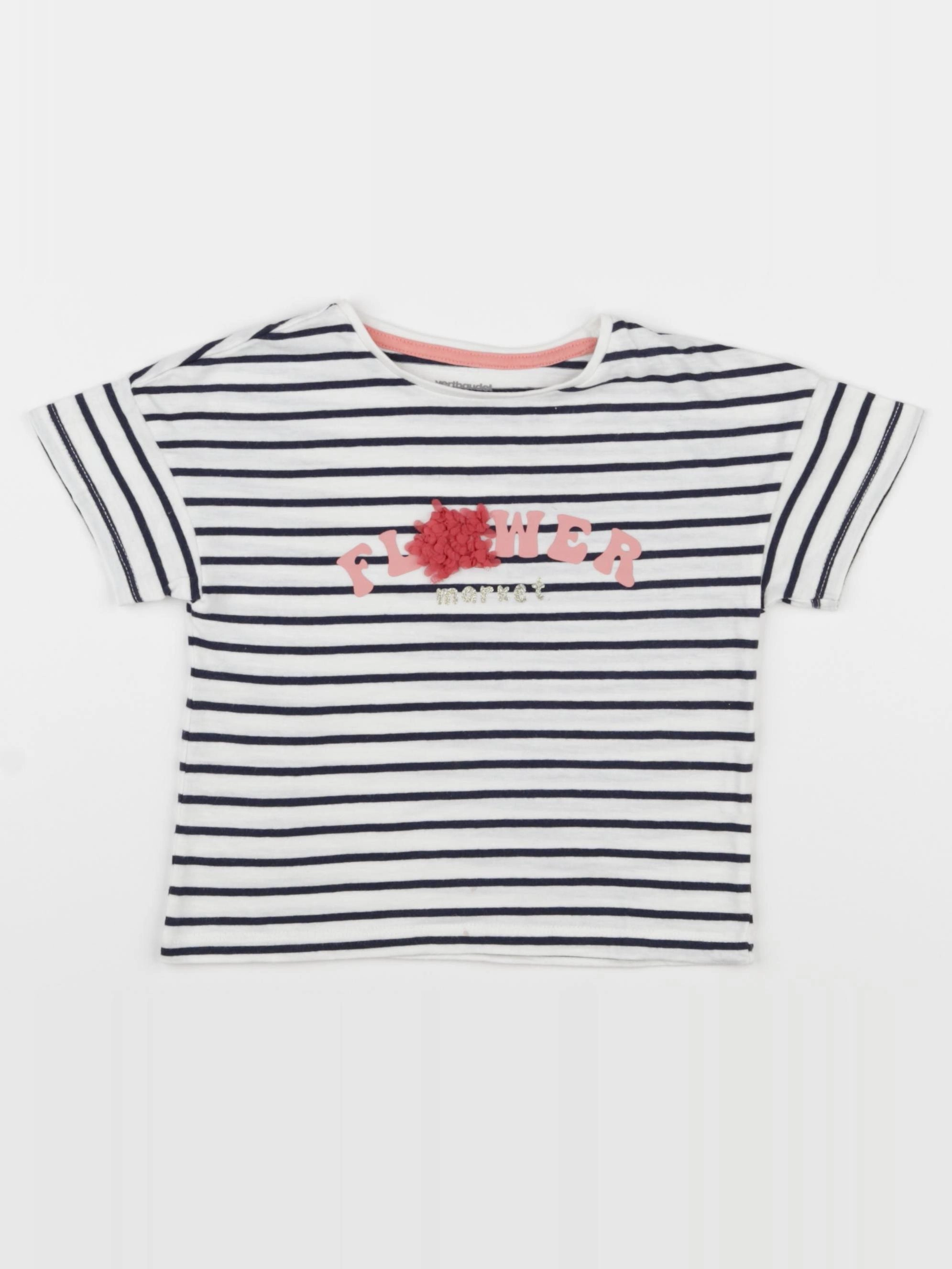 Vertbaudet - tee-shirt blanc - 2 ans