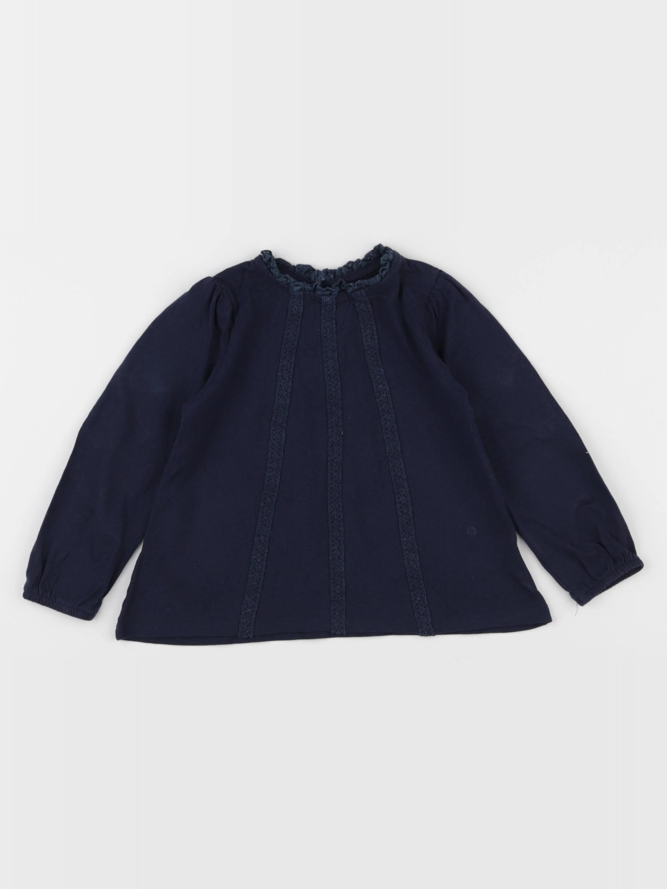 Vertbaudet - tee-shirt bleu - 2 ans