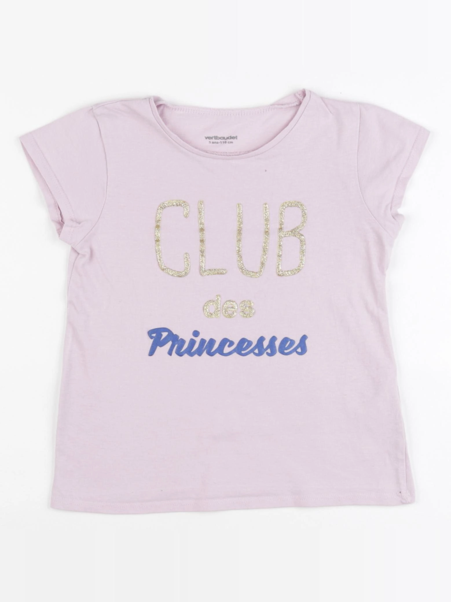 Vertbaudet - tee-shirt violet - 5 ans