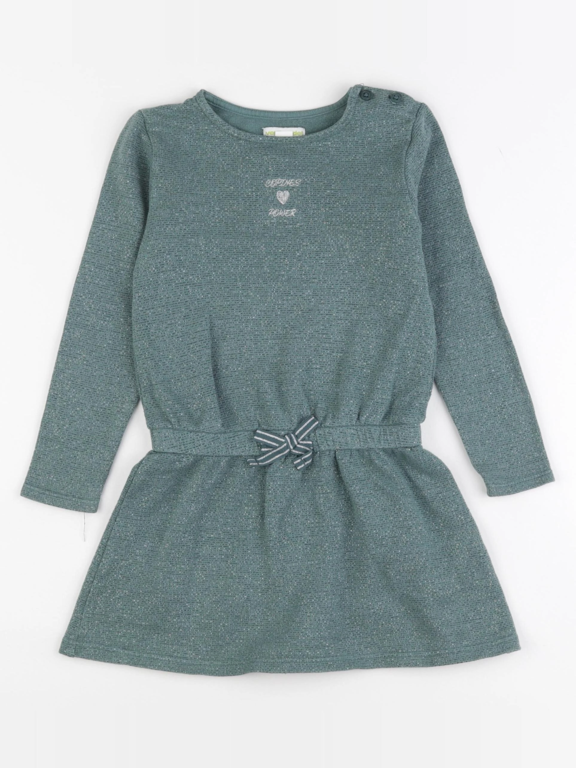 Vertbaudet - robe vert - 5 ans