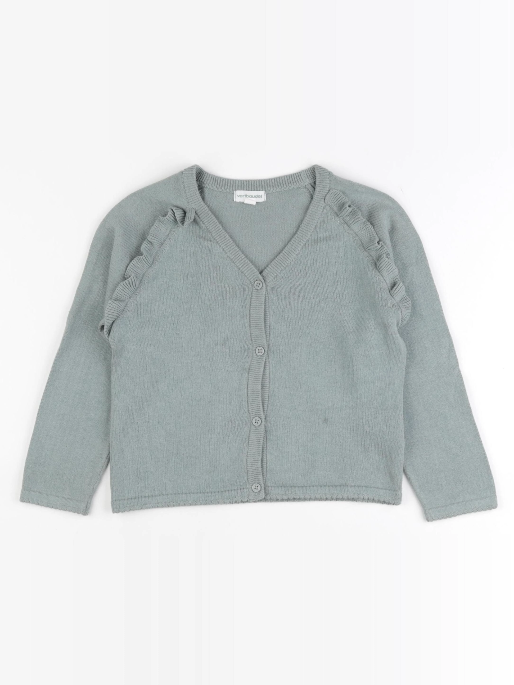 Vertbaudet - gilet vert - 6 ans