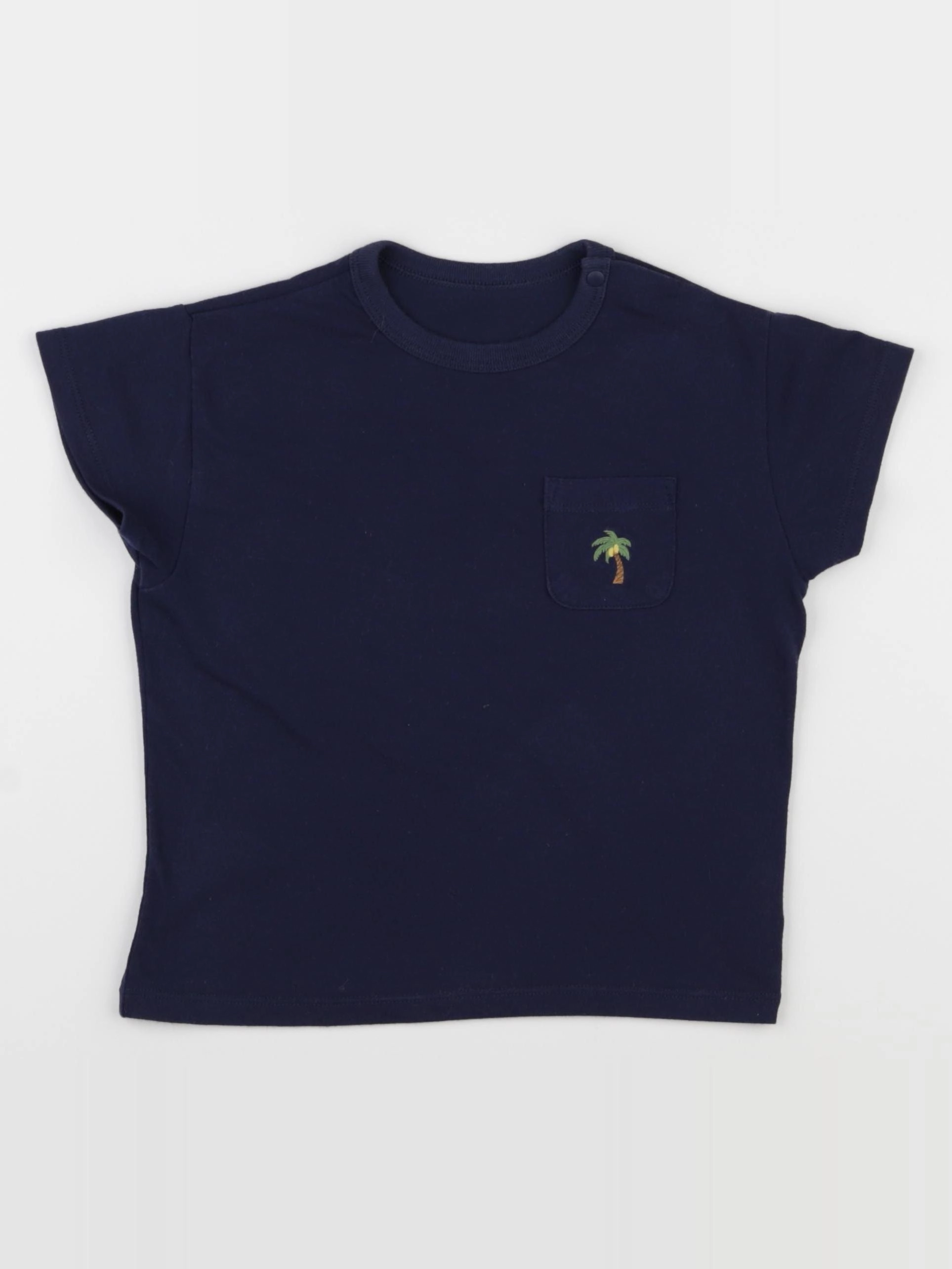 Uniqlo - tee-shirt bleu - 18/24 mois