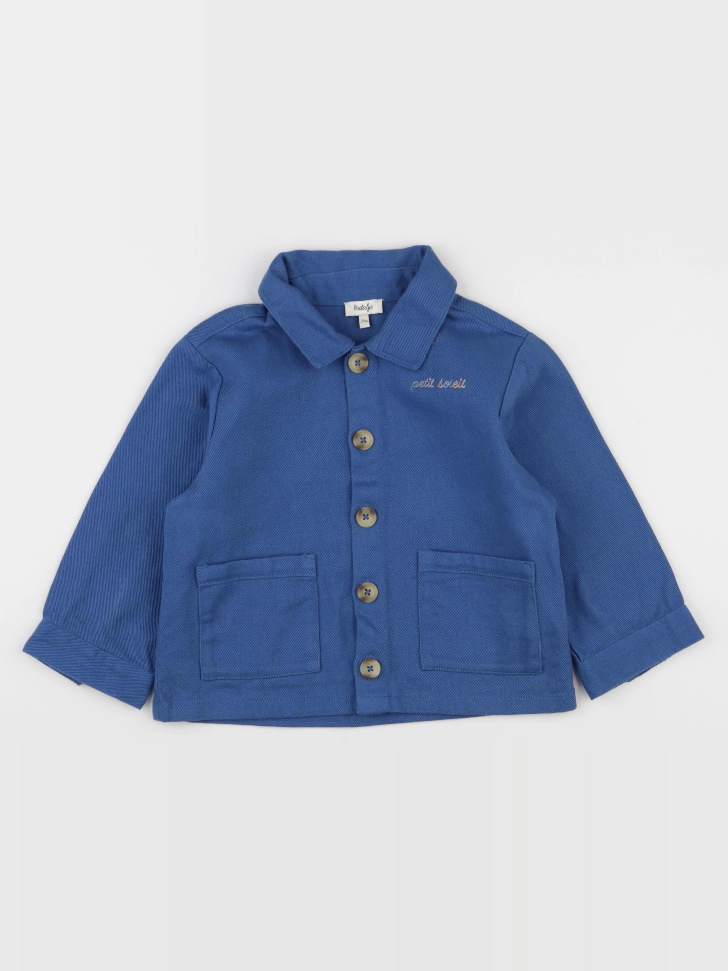 Natalys - veste bleu - 24 mois