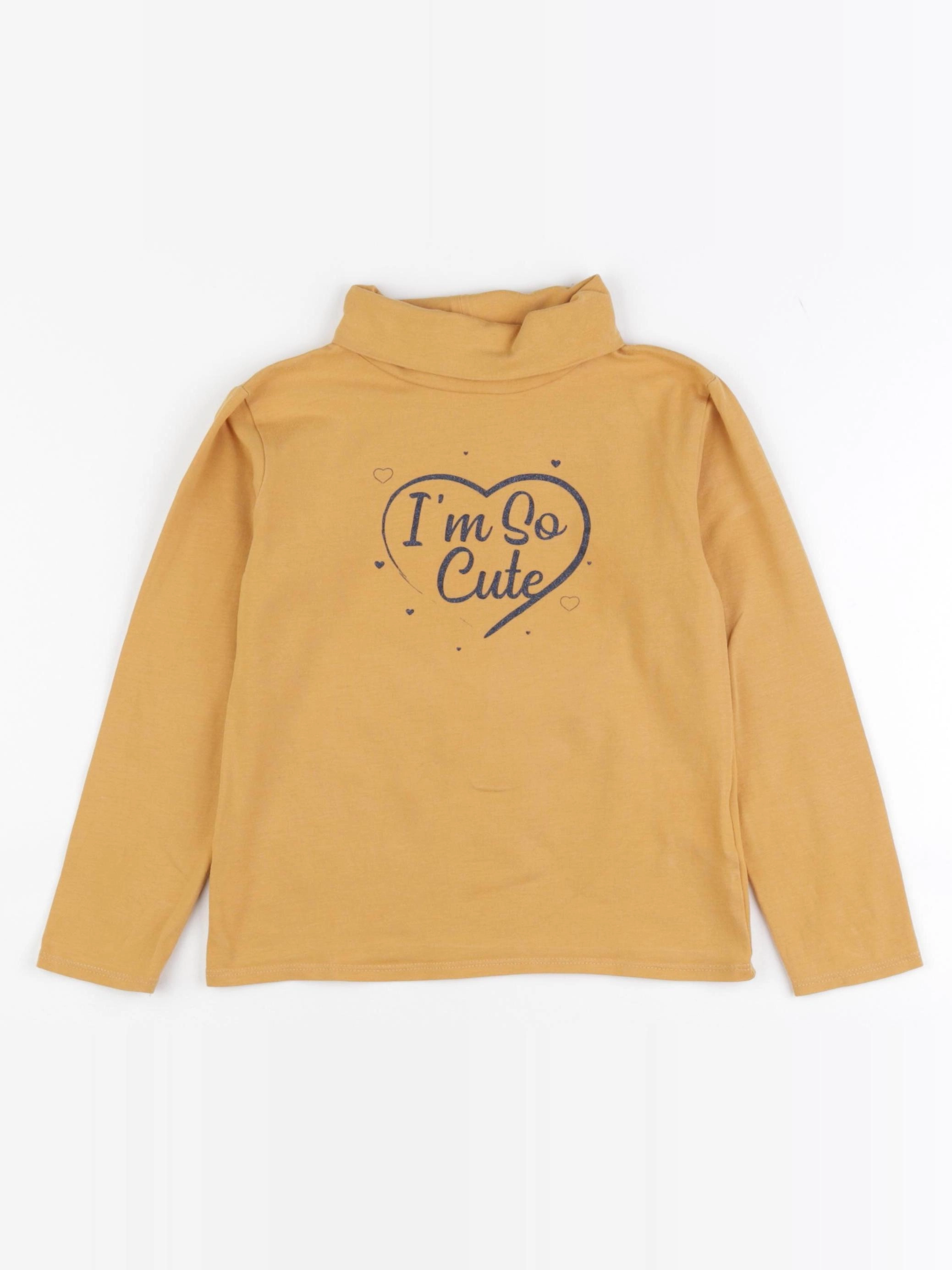 Vertbaudet - sous-pull jaune - 6 ans