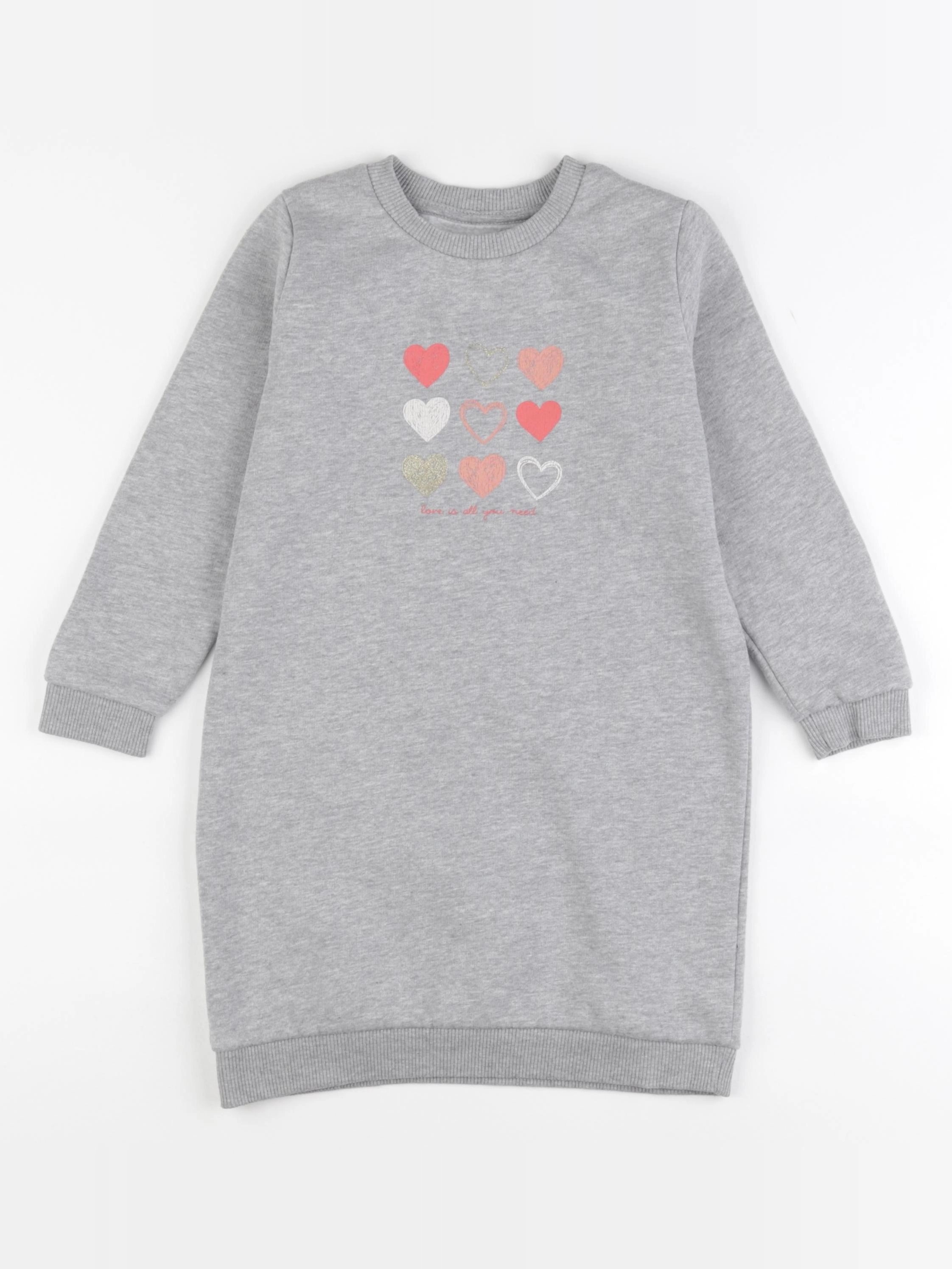 Vertbaudet - robe gris - 6 ans