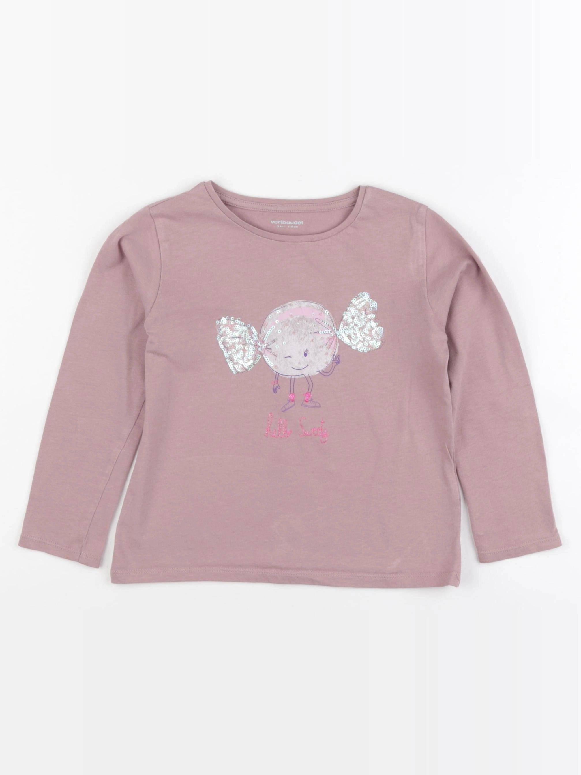 Vertbaudet - tee-shirt rose - 5 ans