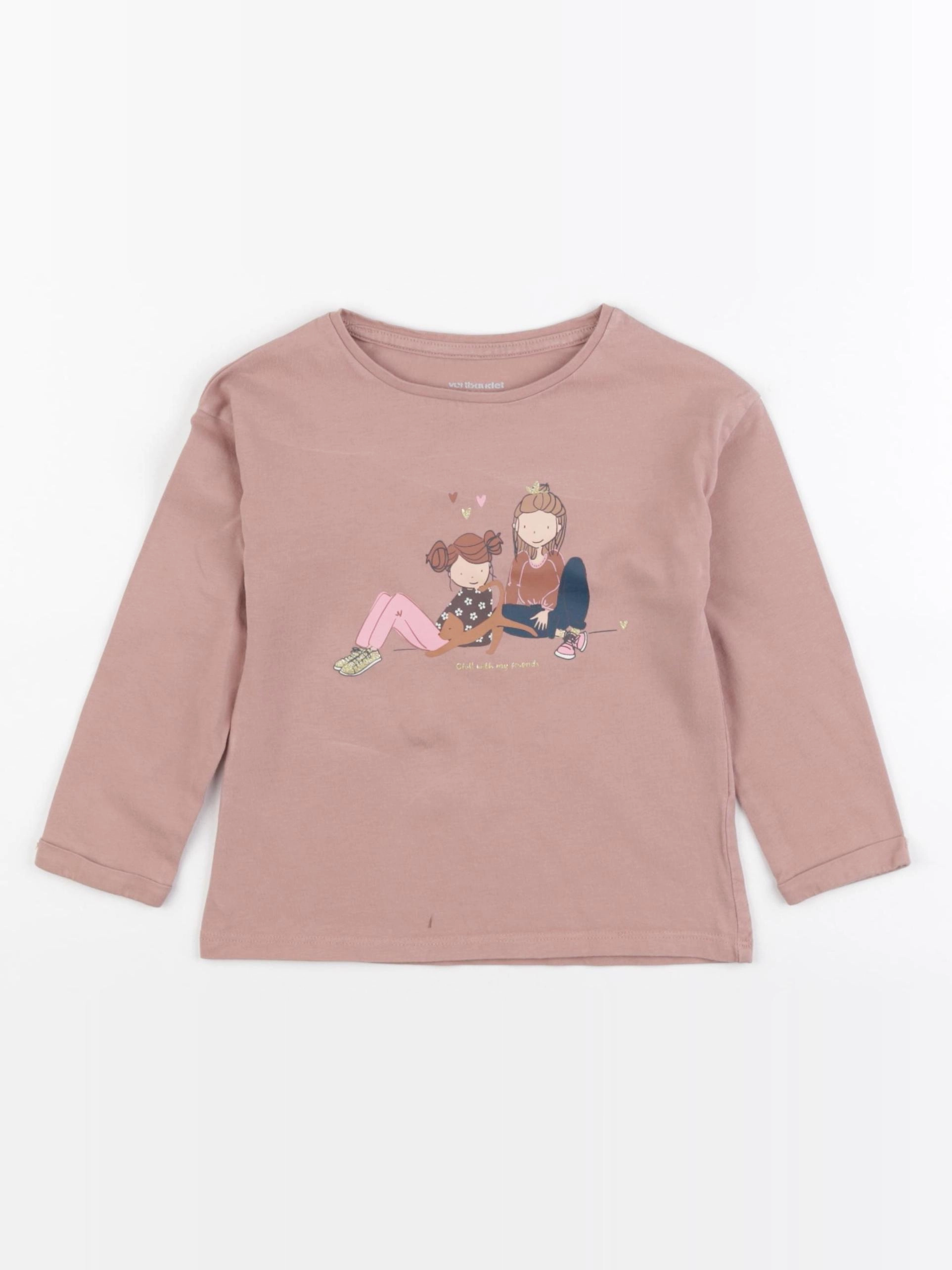 Vertbaudet - tee-shirt rose - 3 ans