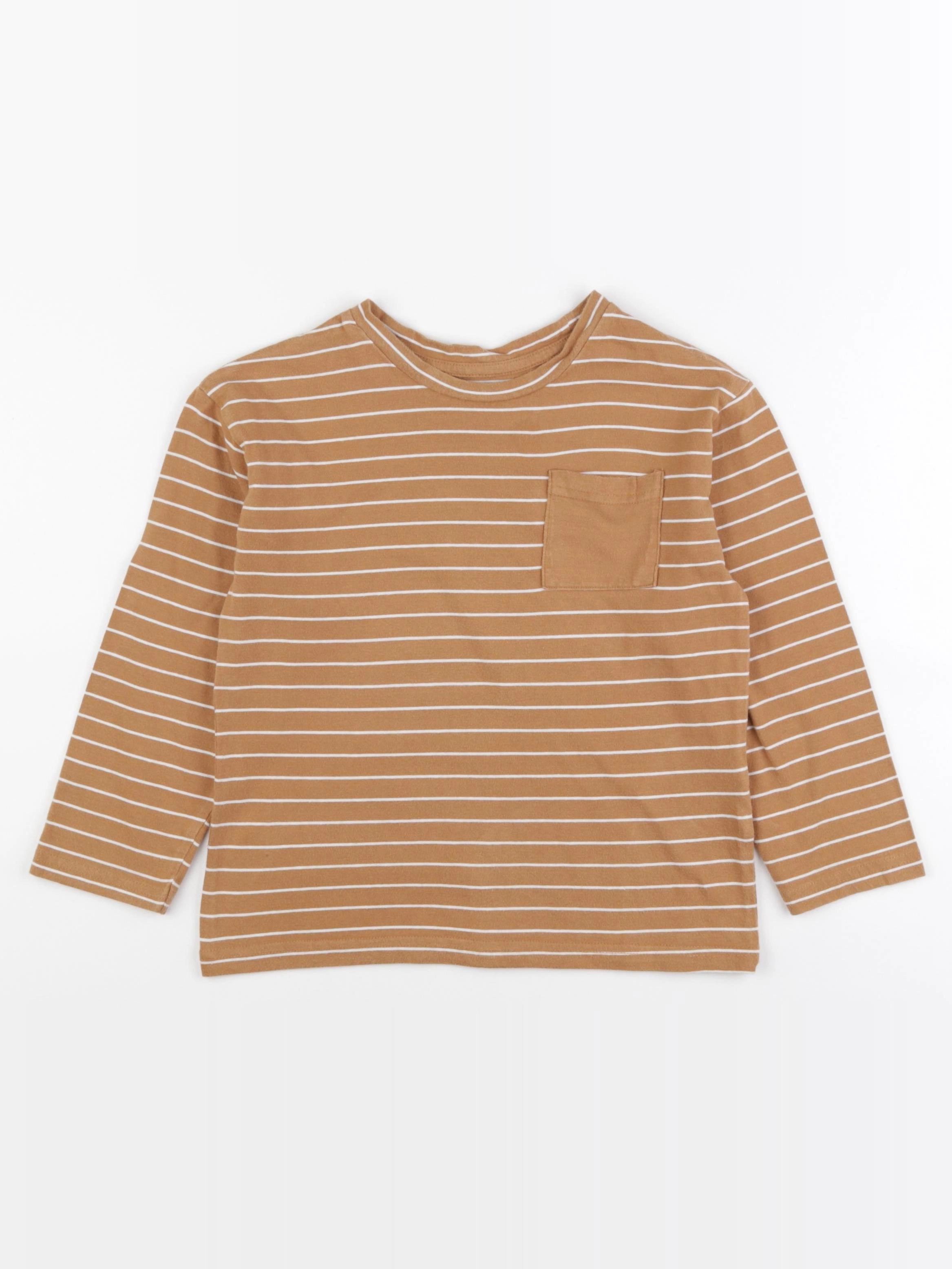 Vertbaudet - tee-shirt marron - 8 ans