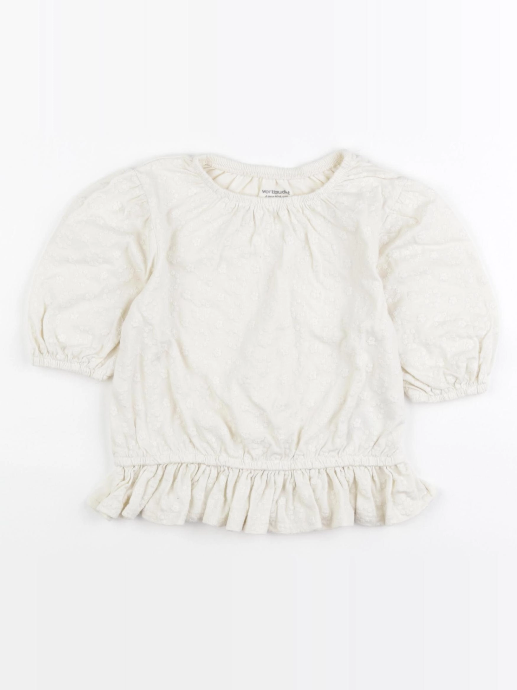 Vertbaudet - tee-shirt beige - 4 ans