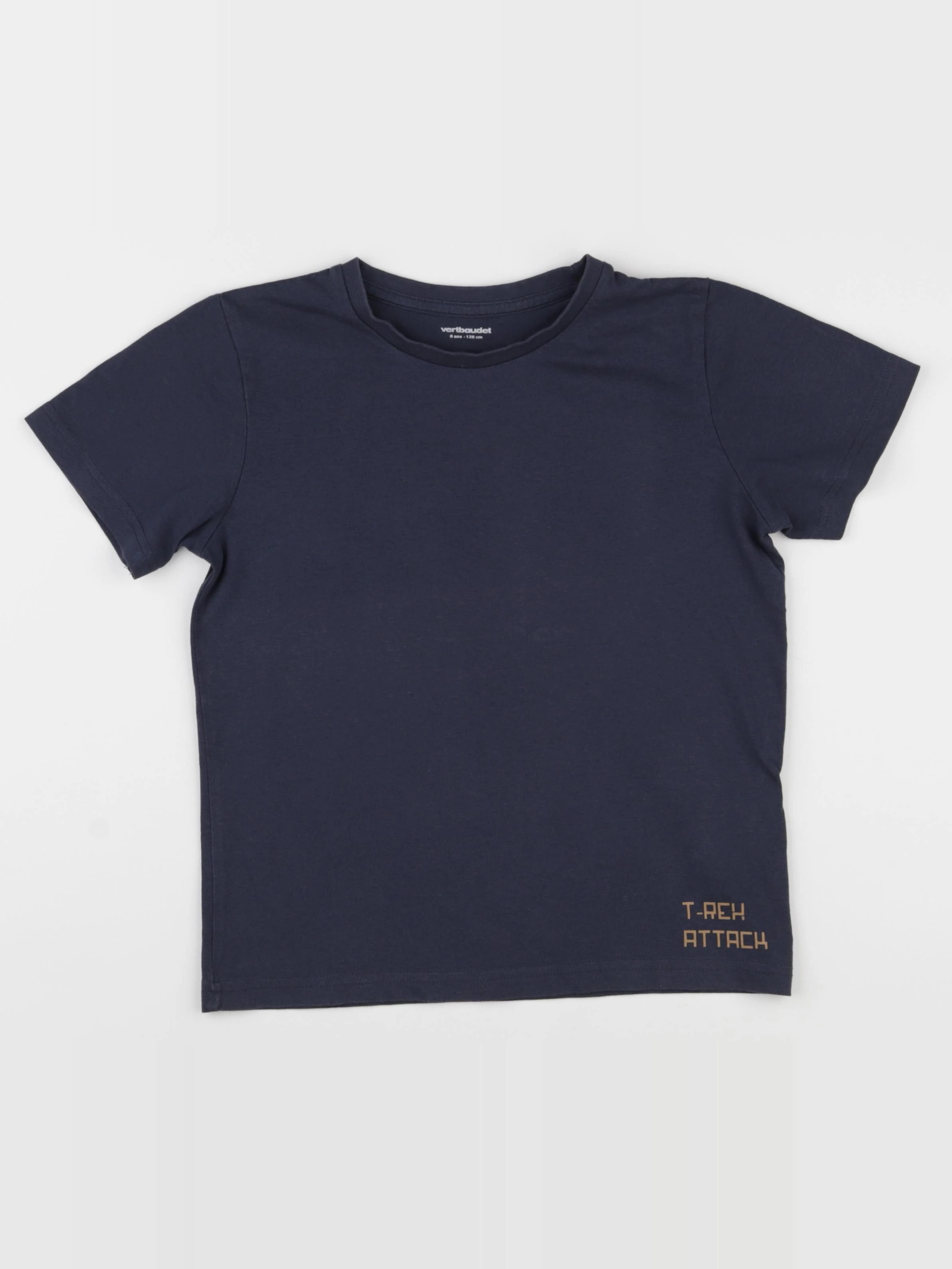 Vertbaudet - tee-shirt bleu - 8 ans