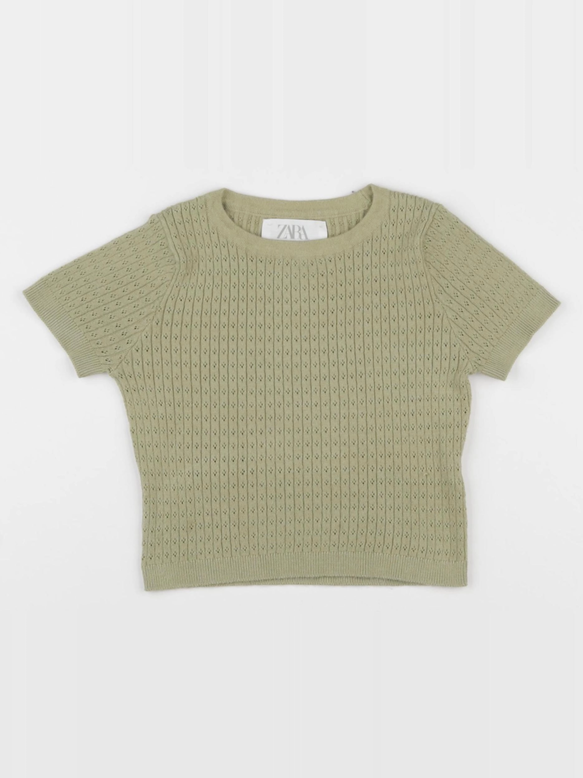 Zara - tee-shirt vert - 6/7 ans